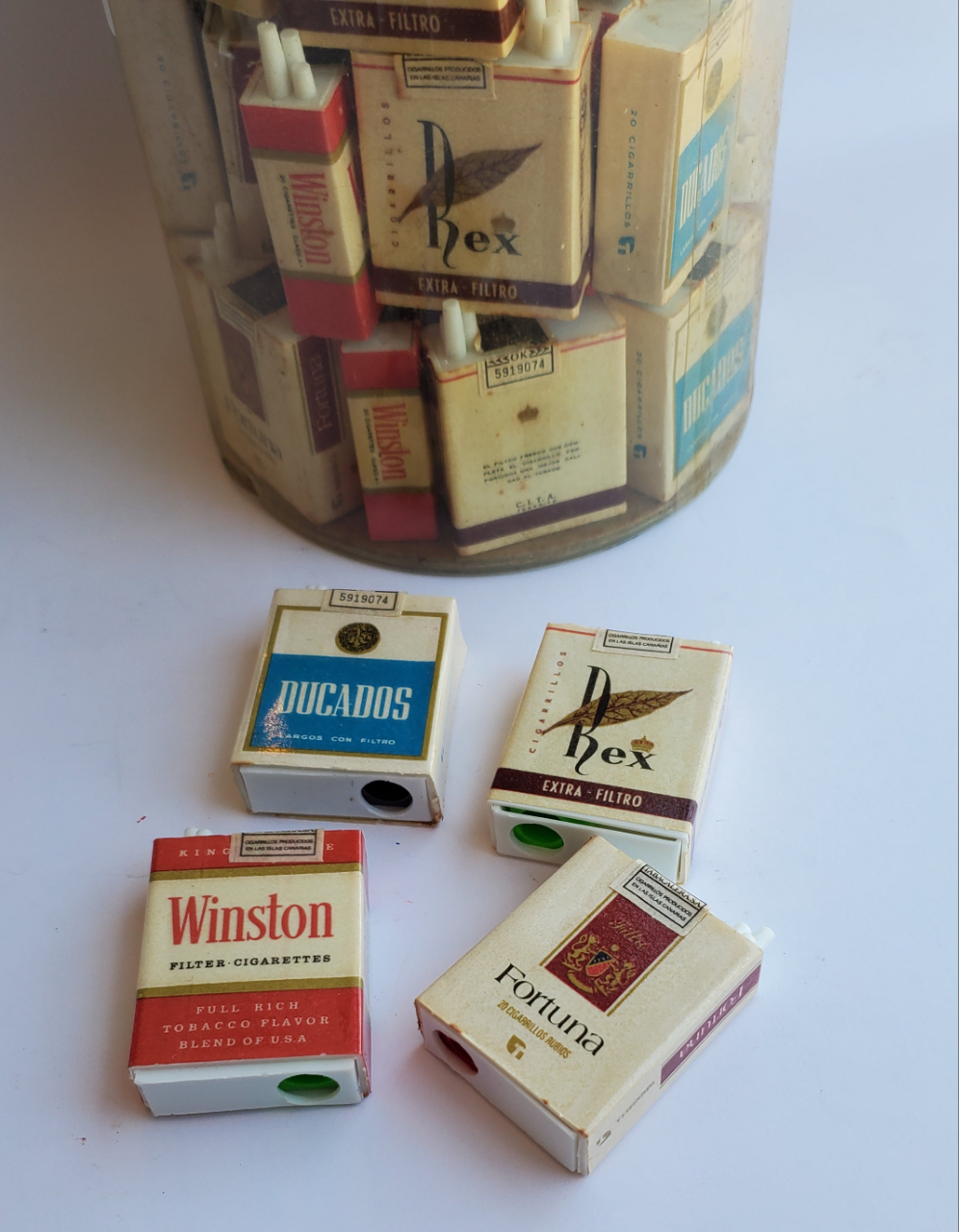 Vintage Cigarette Box Pencil Sharpeners