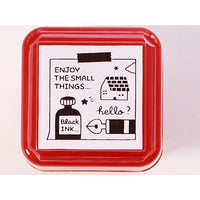 Portable push button stamp / memo