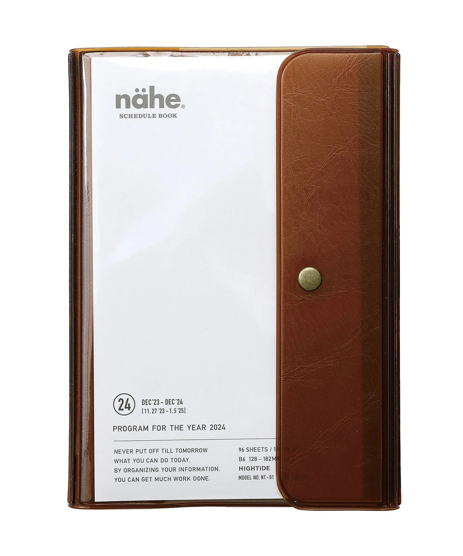 Diary Nahe 2024 Planner B6 / Clear Brown