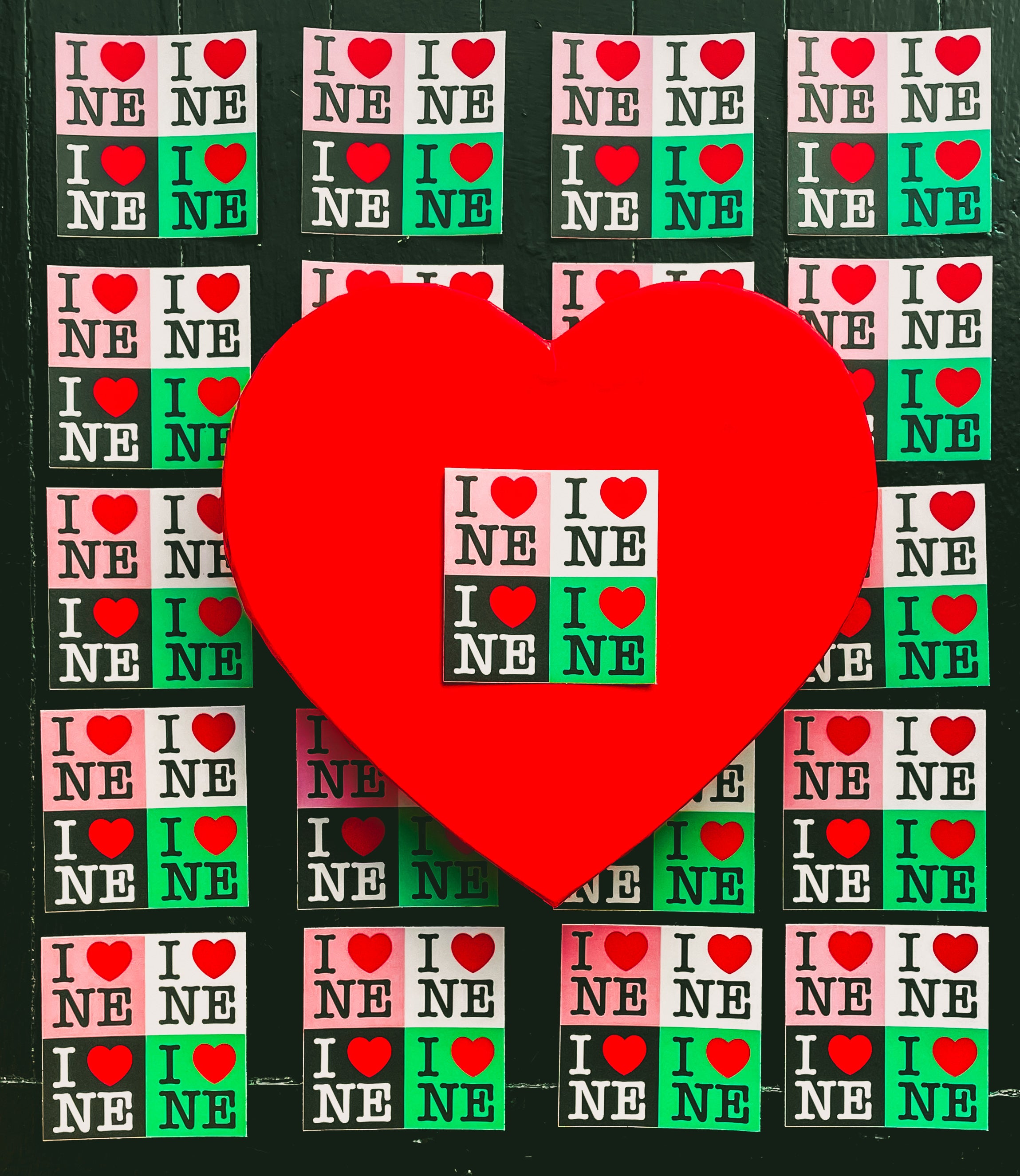 I <3 NE Sticker