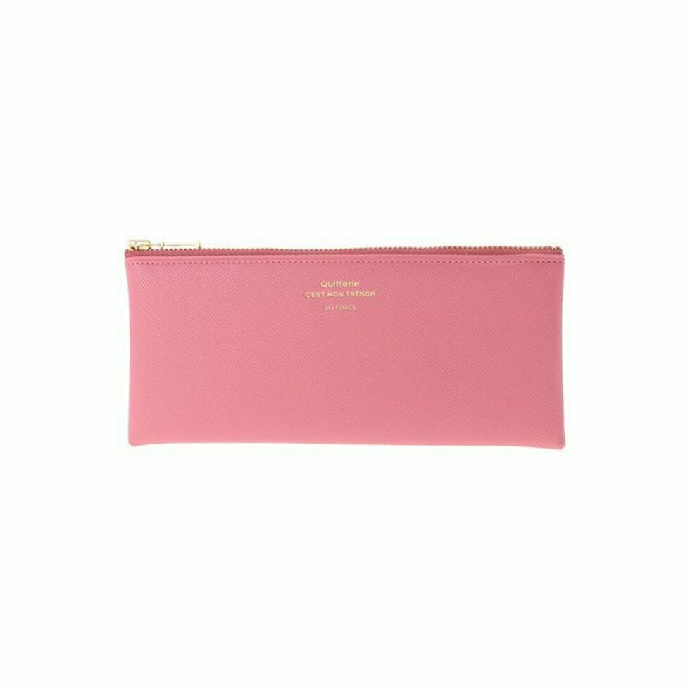Quitterie flat pen case / Pink