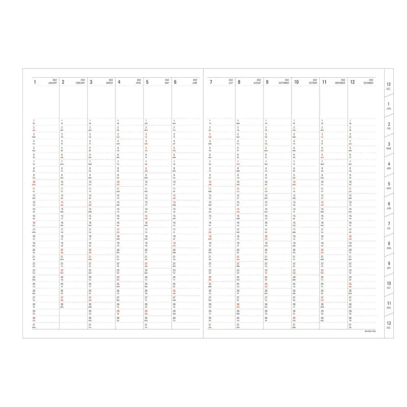 2025 Weekly Planner Classic A5 Vertical / Green