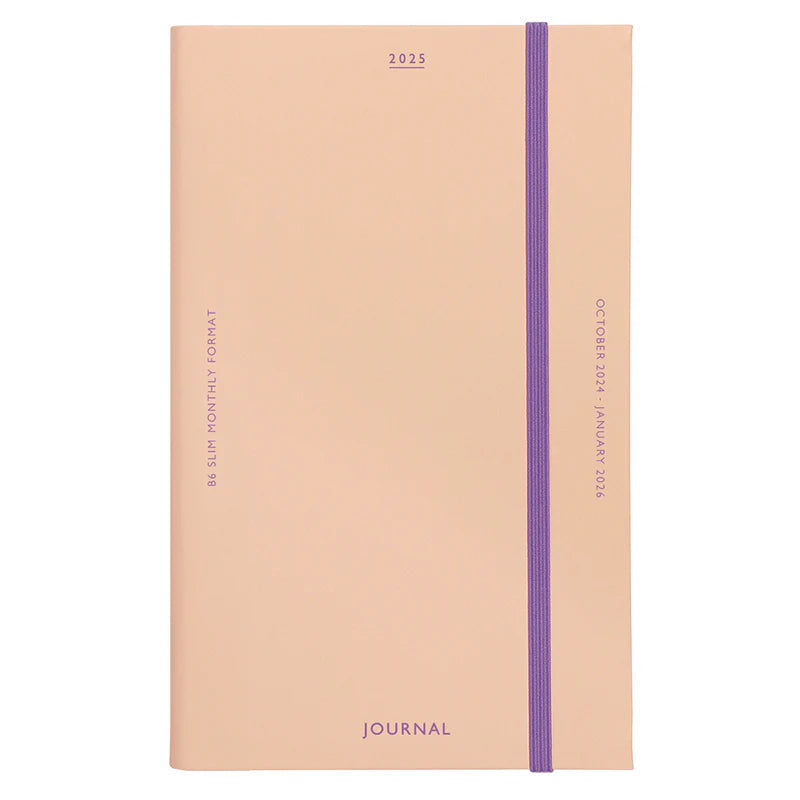 2025 Monthly Planner Katy B6 Slim / Pink