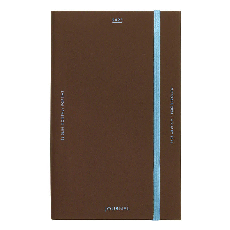 2025 Monthly Planner Katy B6 Slim / Brown