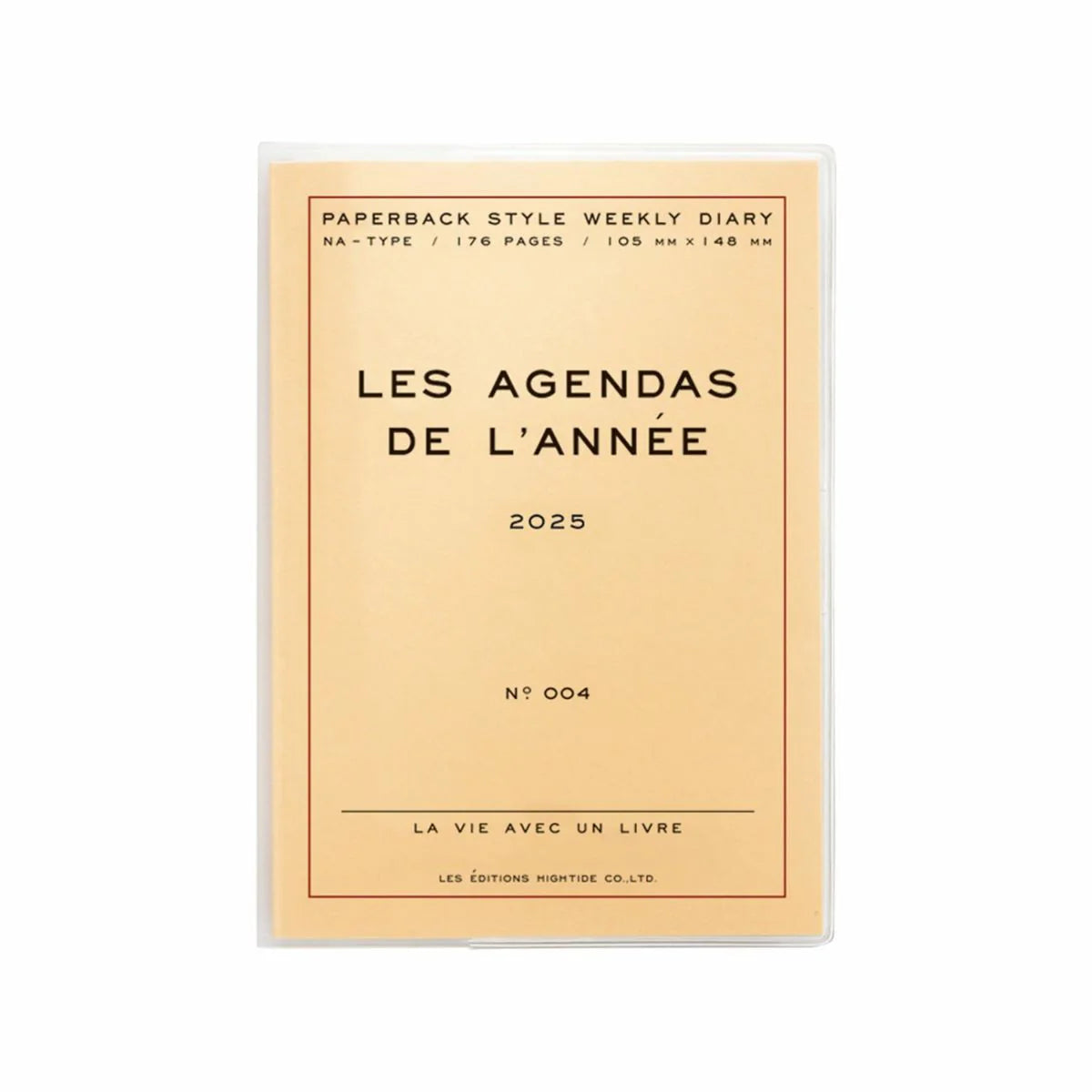 2025 Weekly Planner Poche A6 / Cream