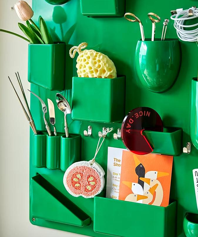 Molded Wall Organizer / Green