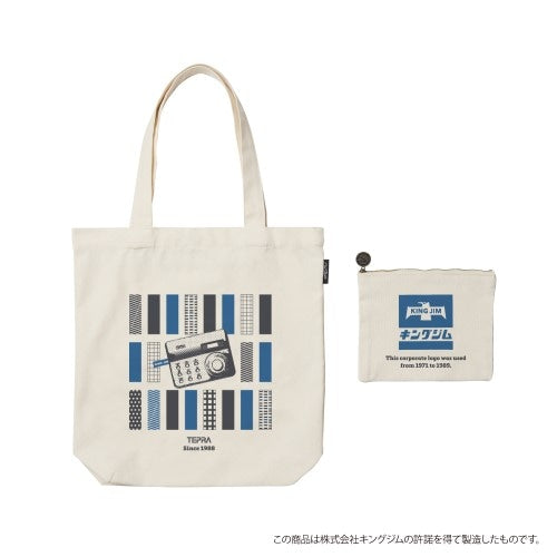Old Resta 2-in-1 Stationery Tote Bag / Tepra Label Maker Design