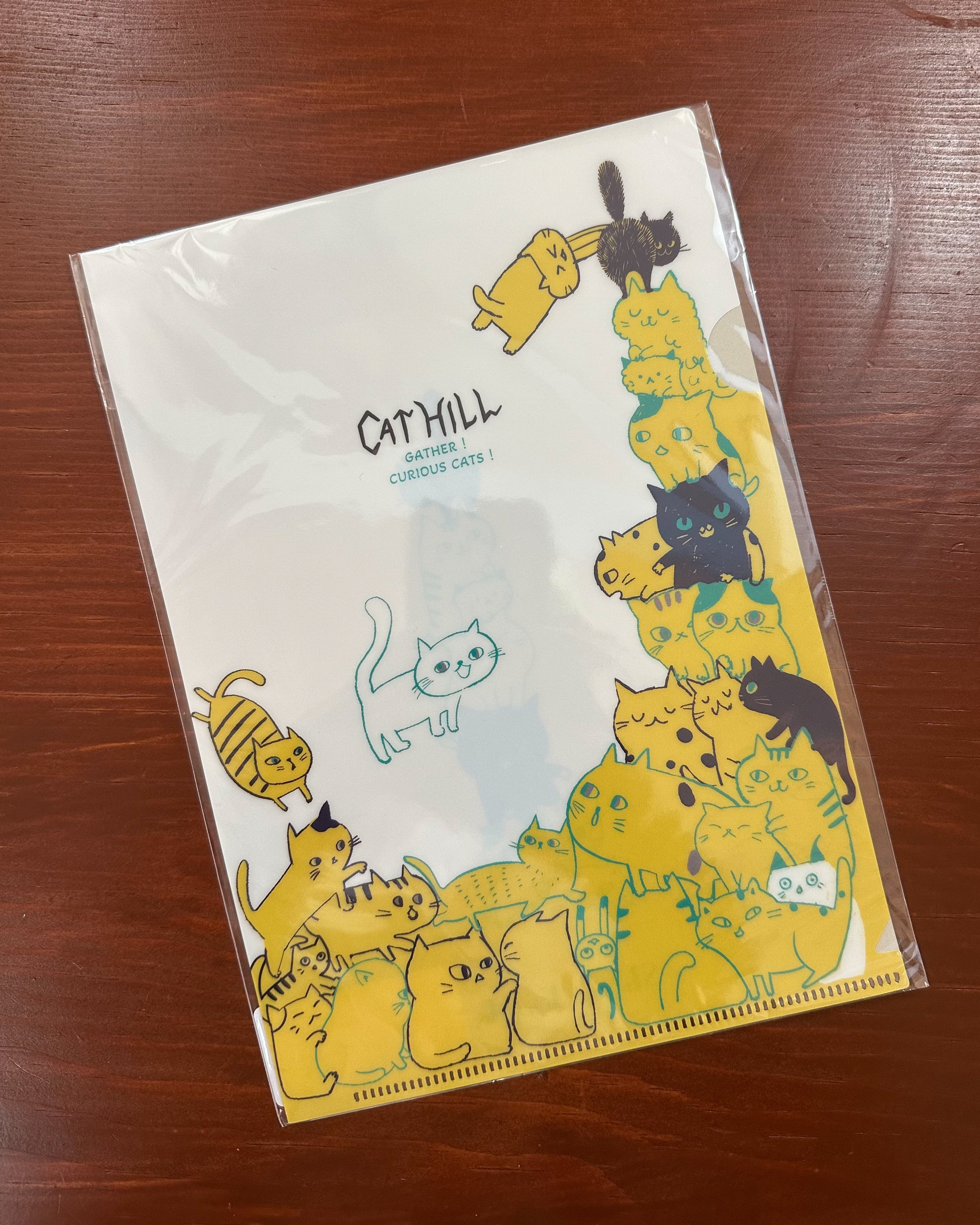 Shinzi Katoh A5 File / Cat Hill / Yellow