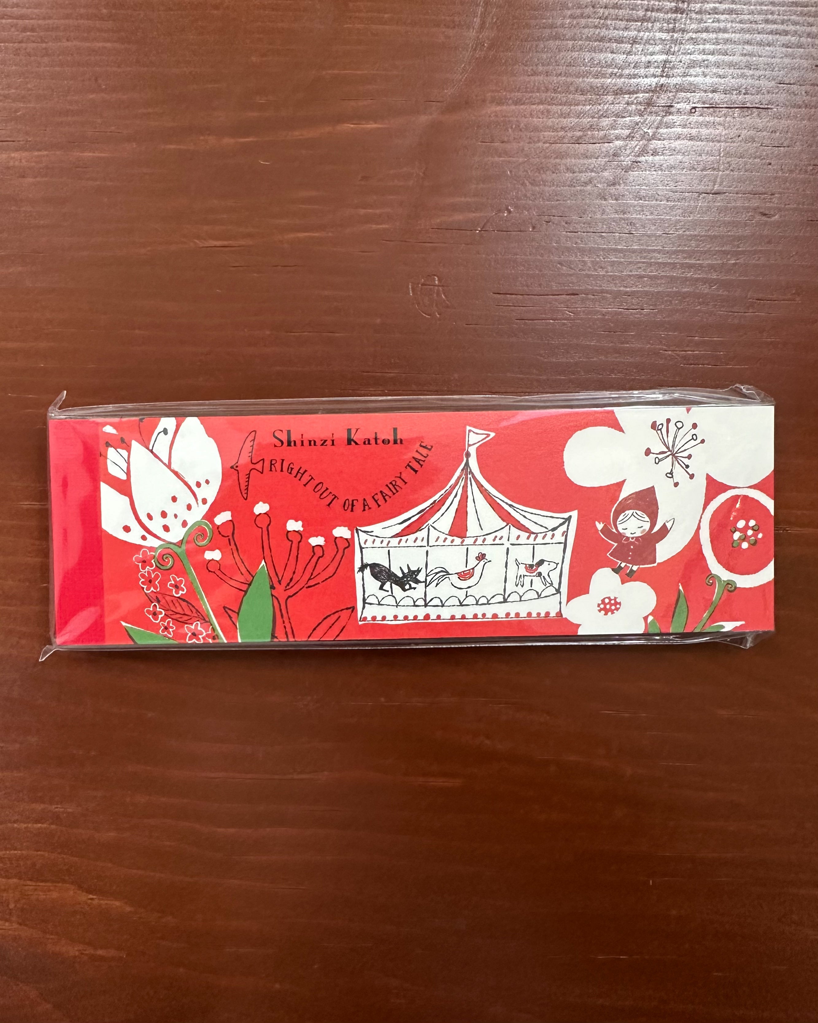 Shinzi Katoh Slim Memo Pad / Red Riding Hood / Merry Go Round