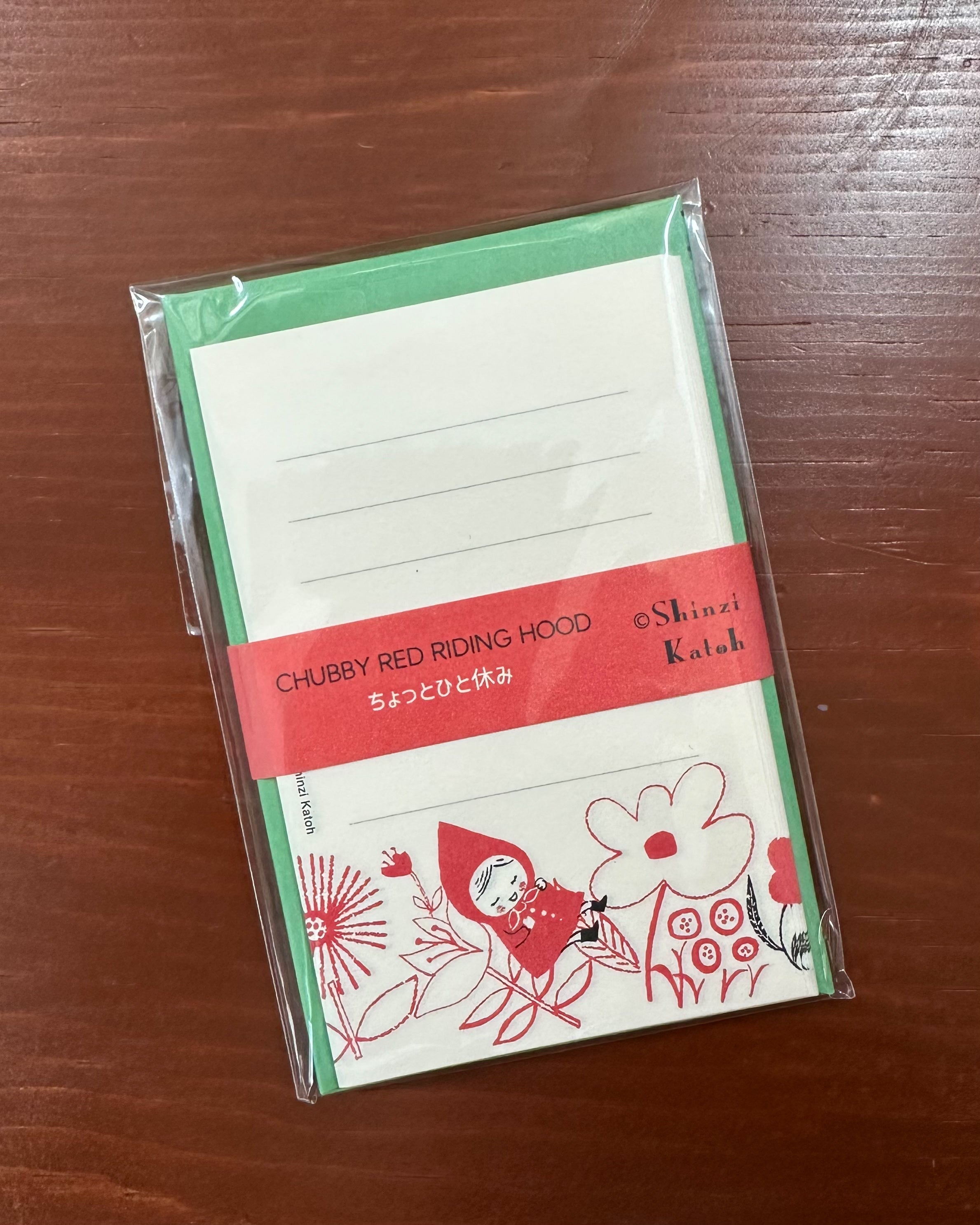 Shinzi Katoh Mini Letter Set / Red Riding Hood / A Little Rest