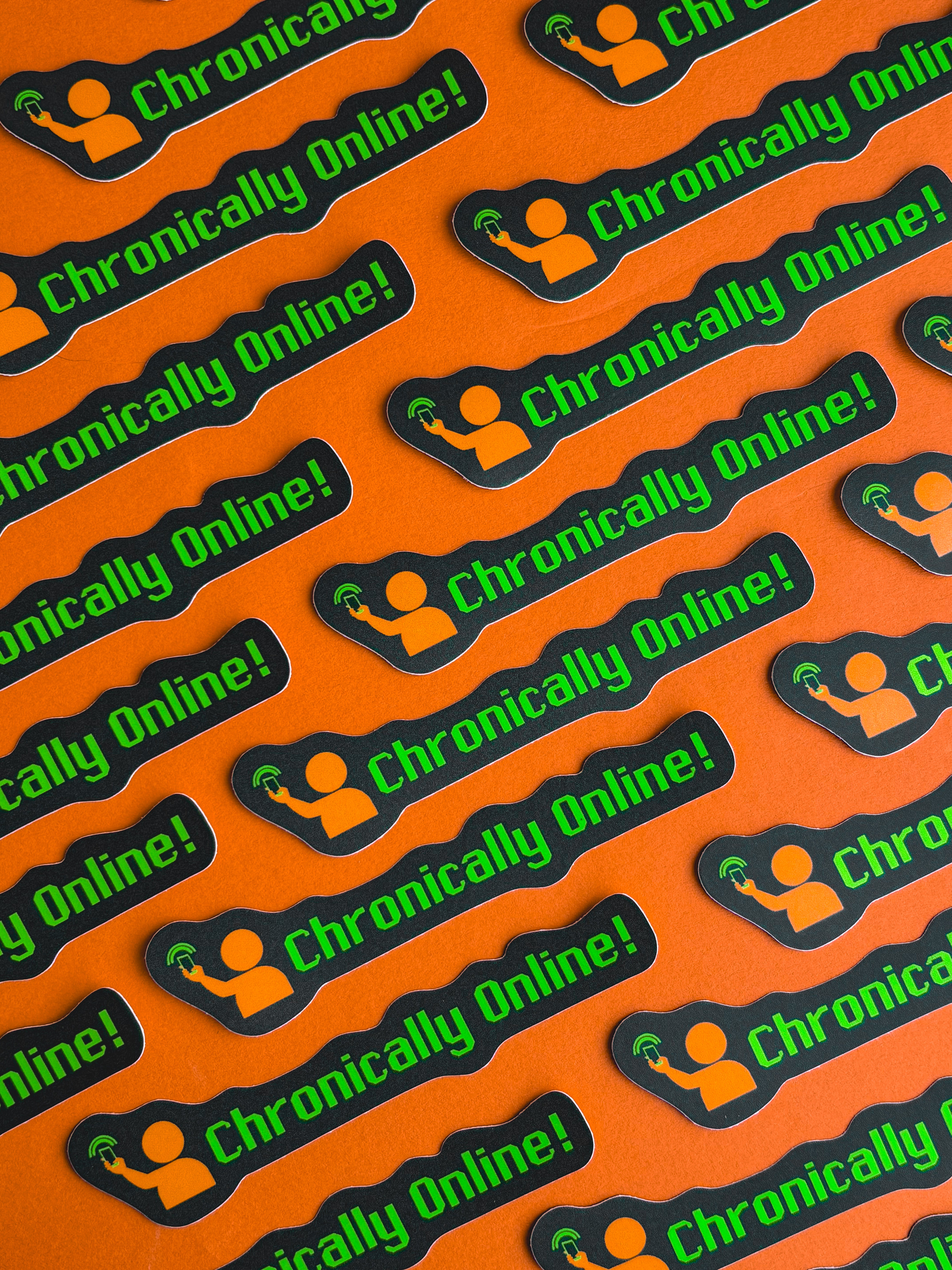 Chronically Online MySpace Sticker