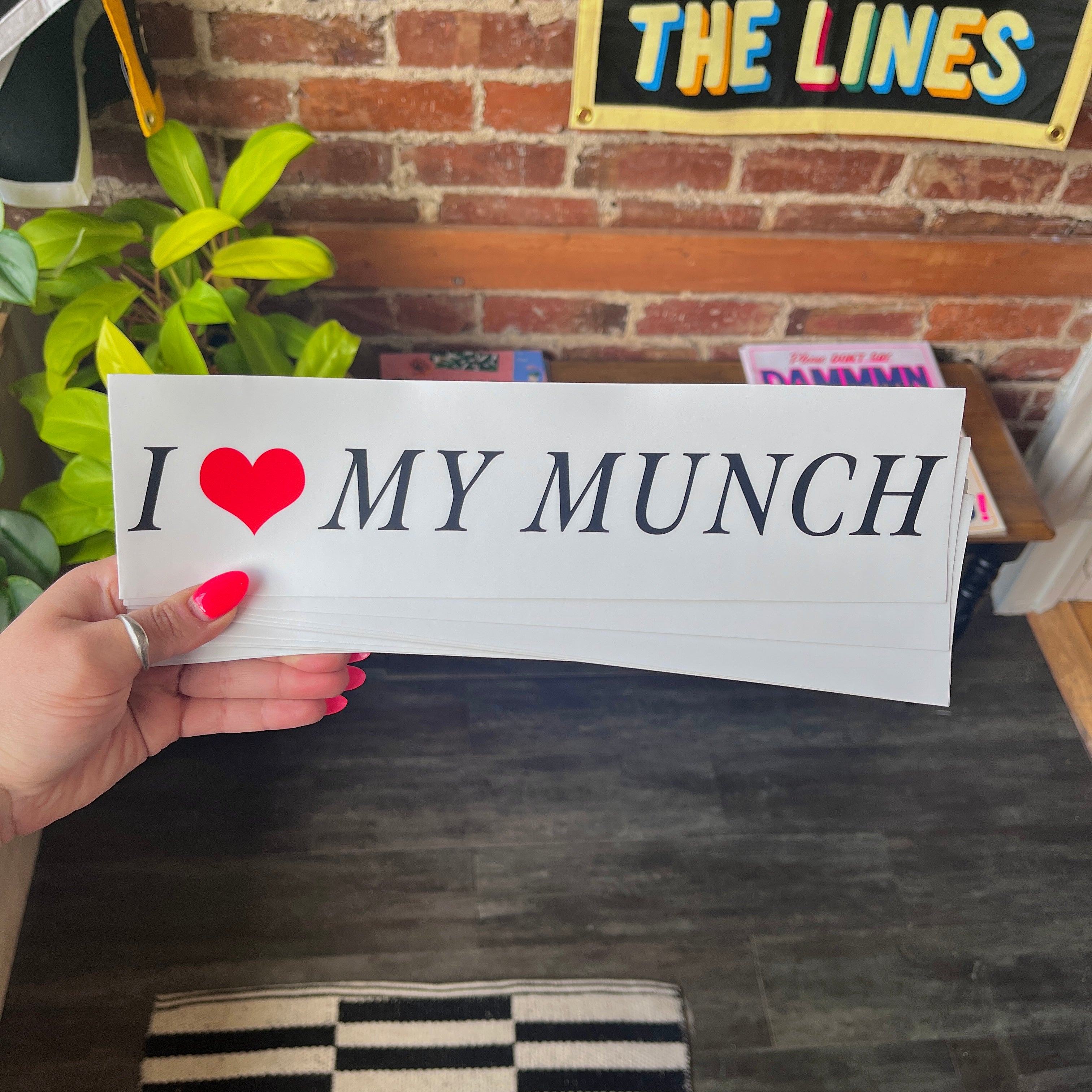 'I ❤️ My Munch' Bumper Sticker