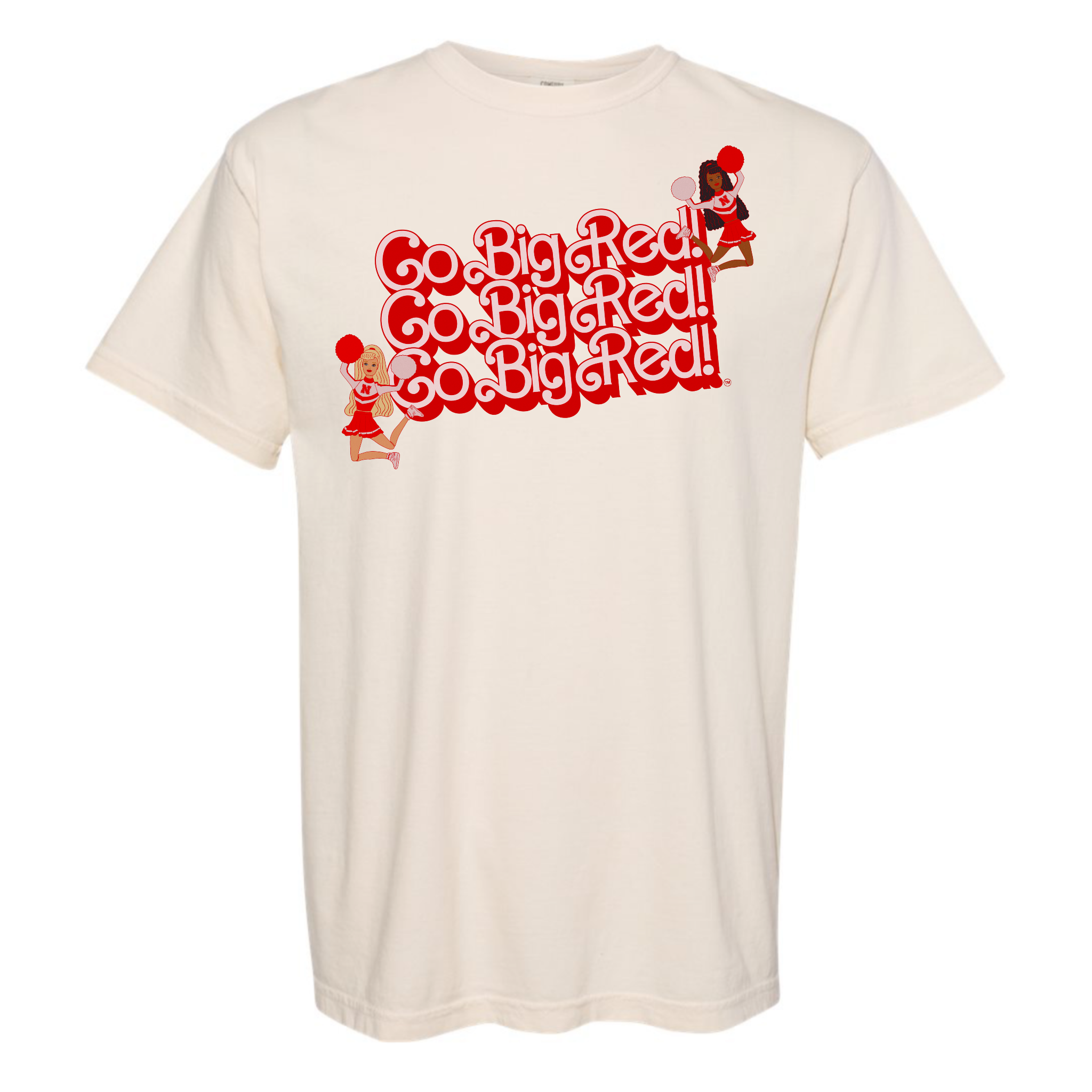 Go Big Red Cheerleader T-Shirt