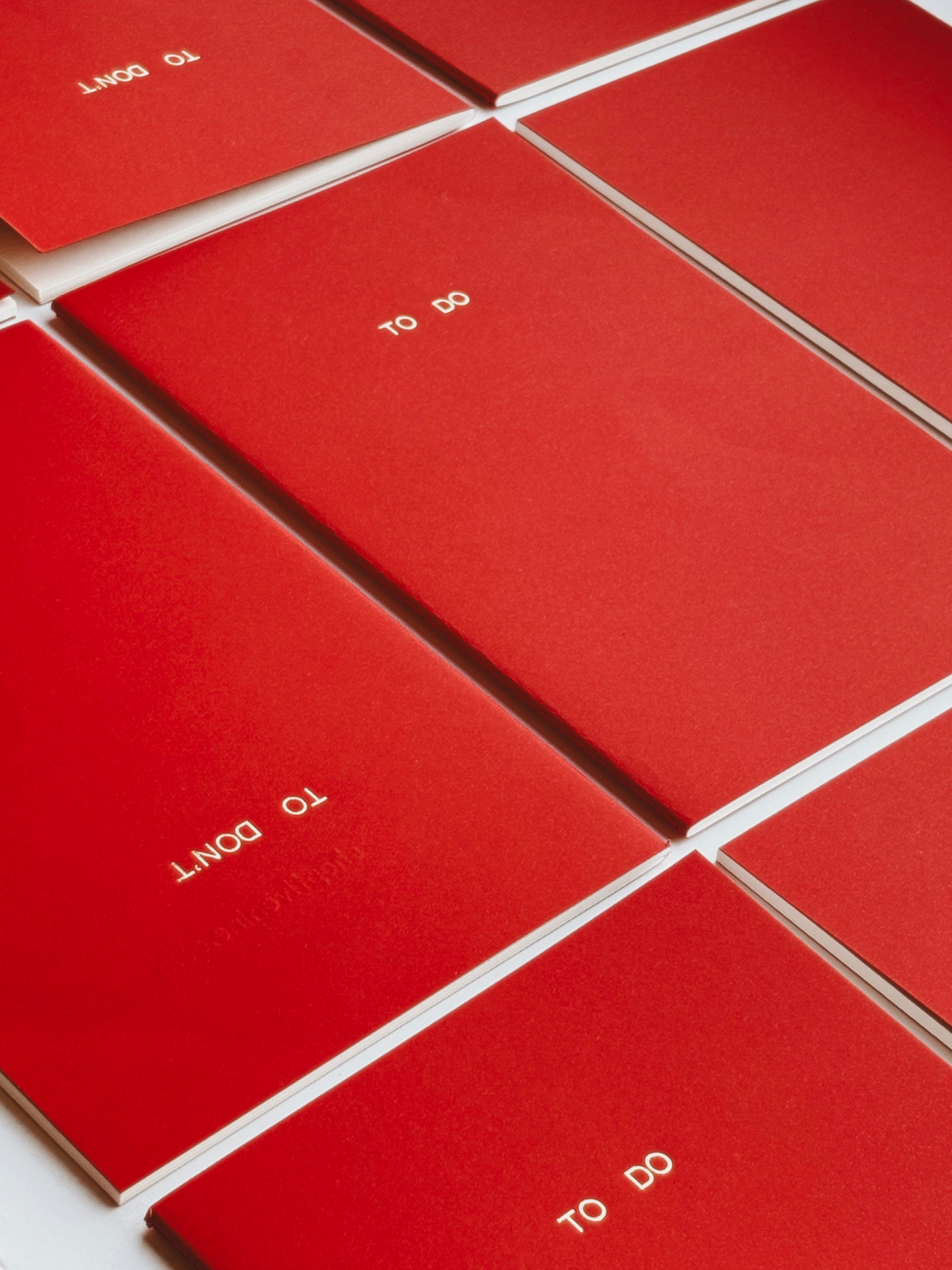 To Do ~ To Don't Notebook / Red