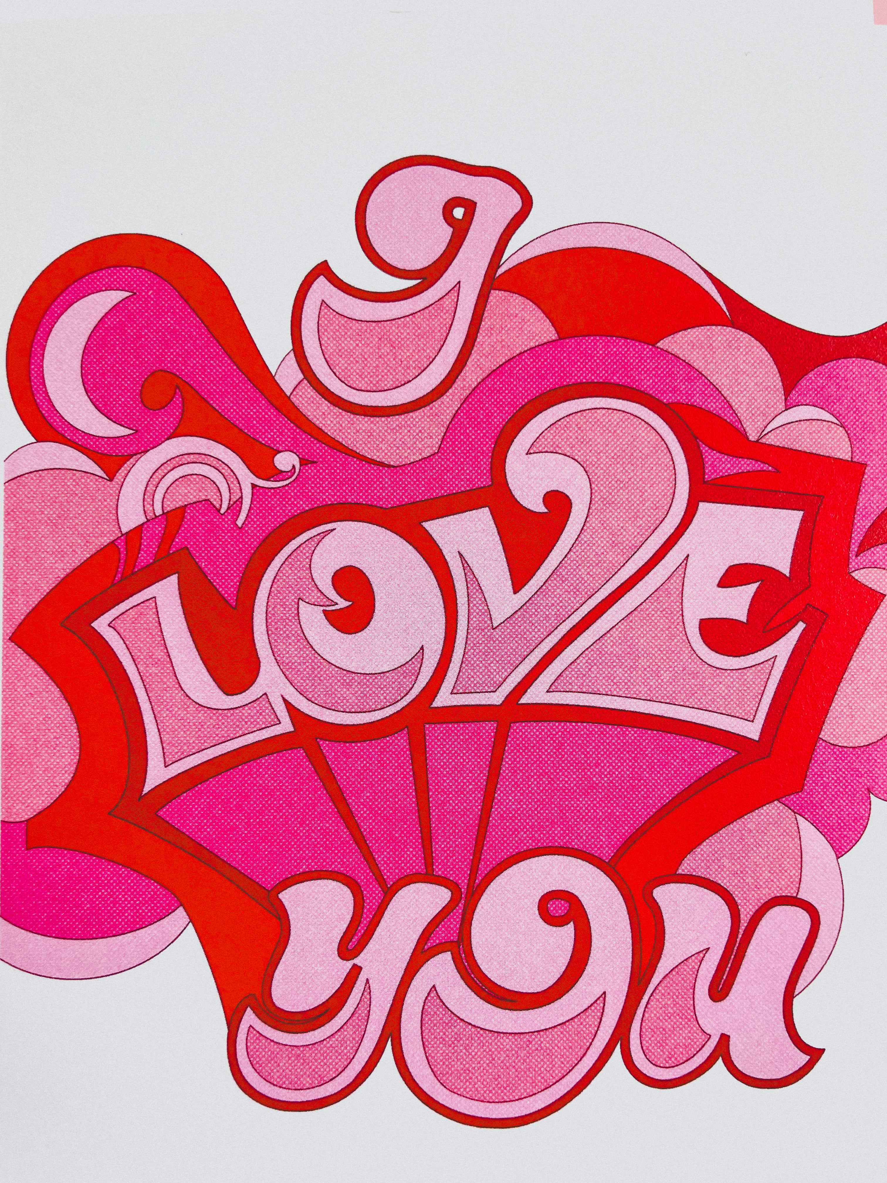 "I Love You" Mural Card