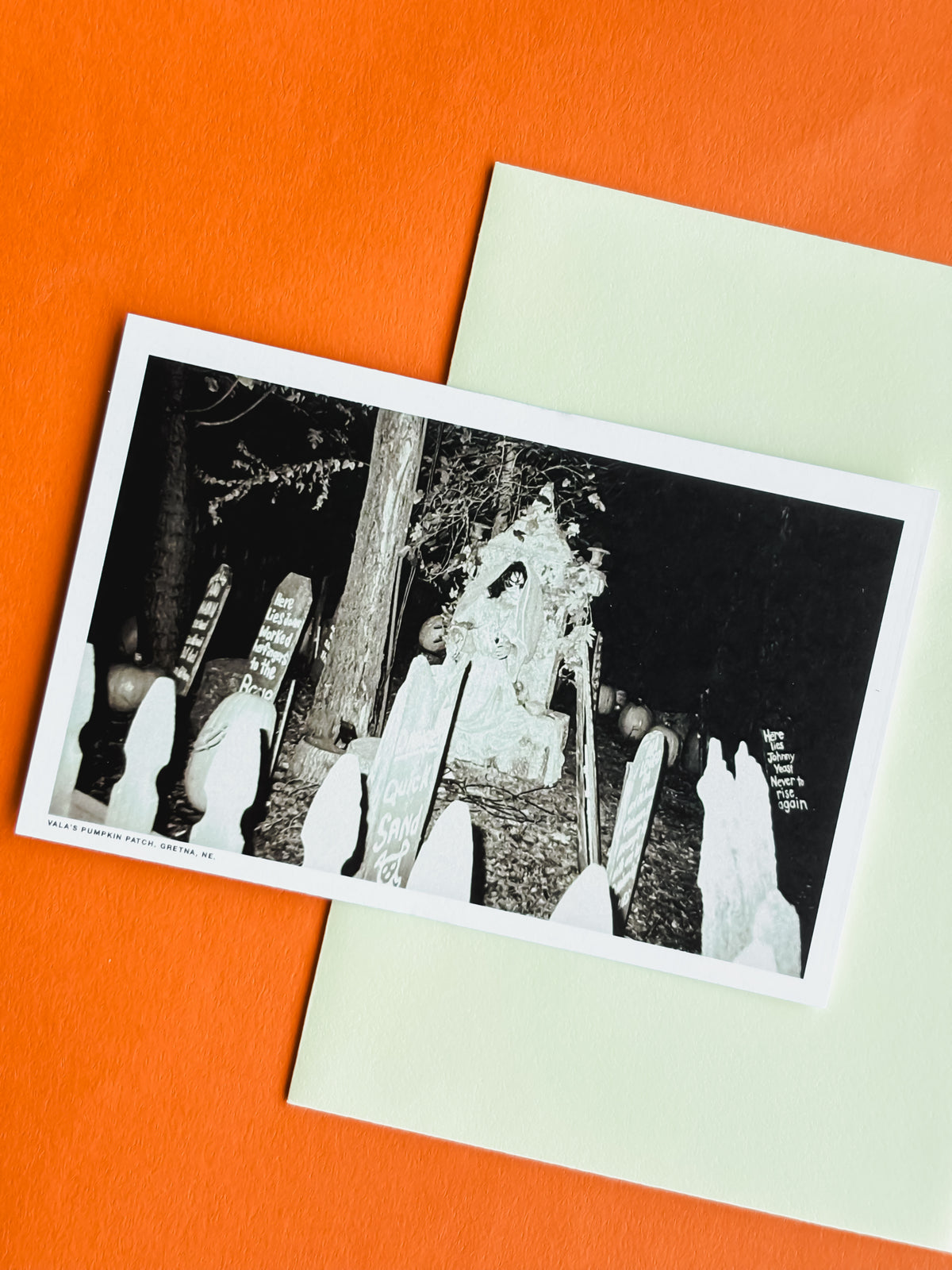 Graveyard Ghost Bride Postcard