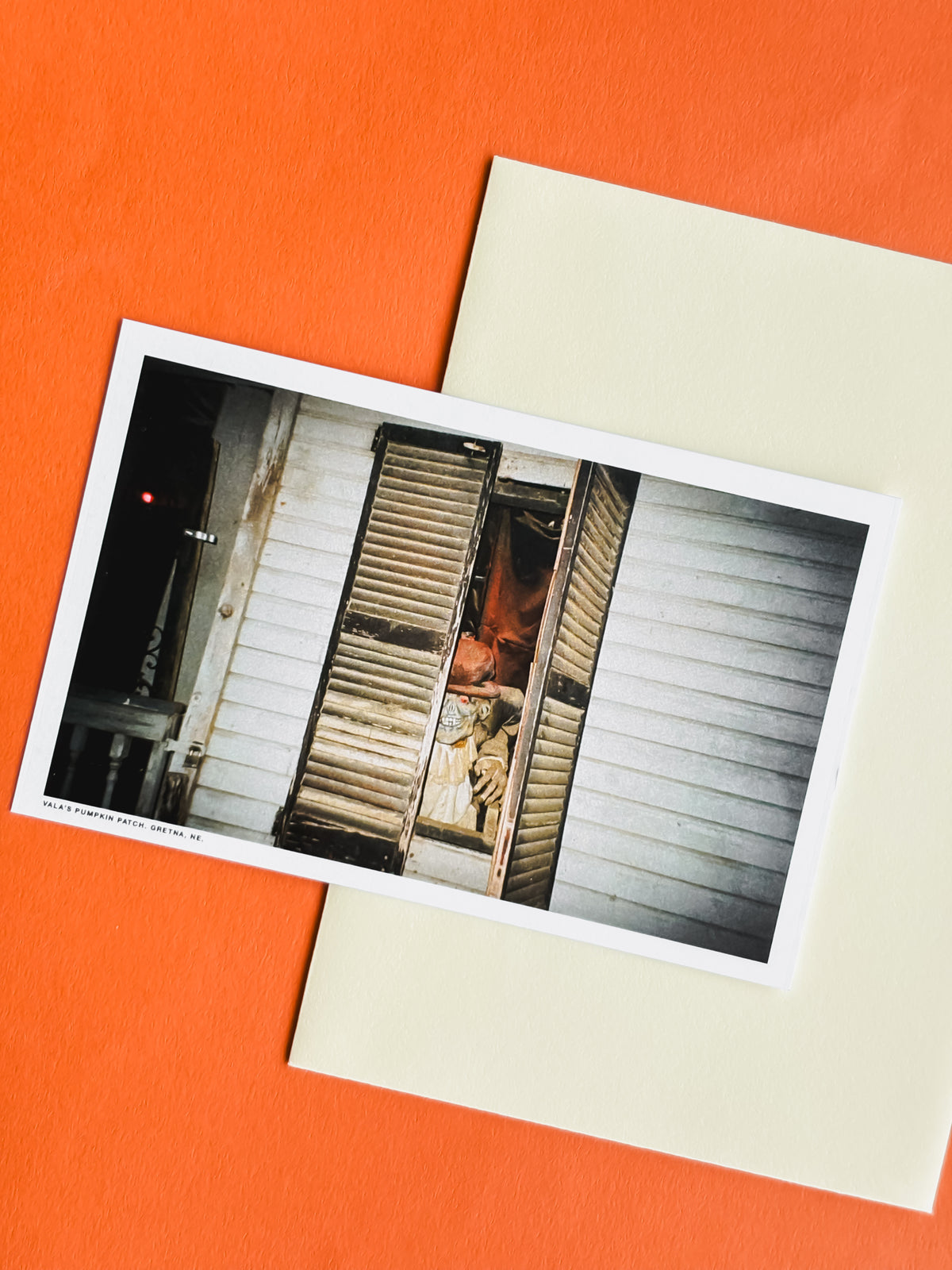 Haunted Farm House Ghost Postcard