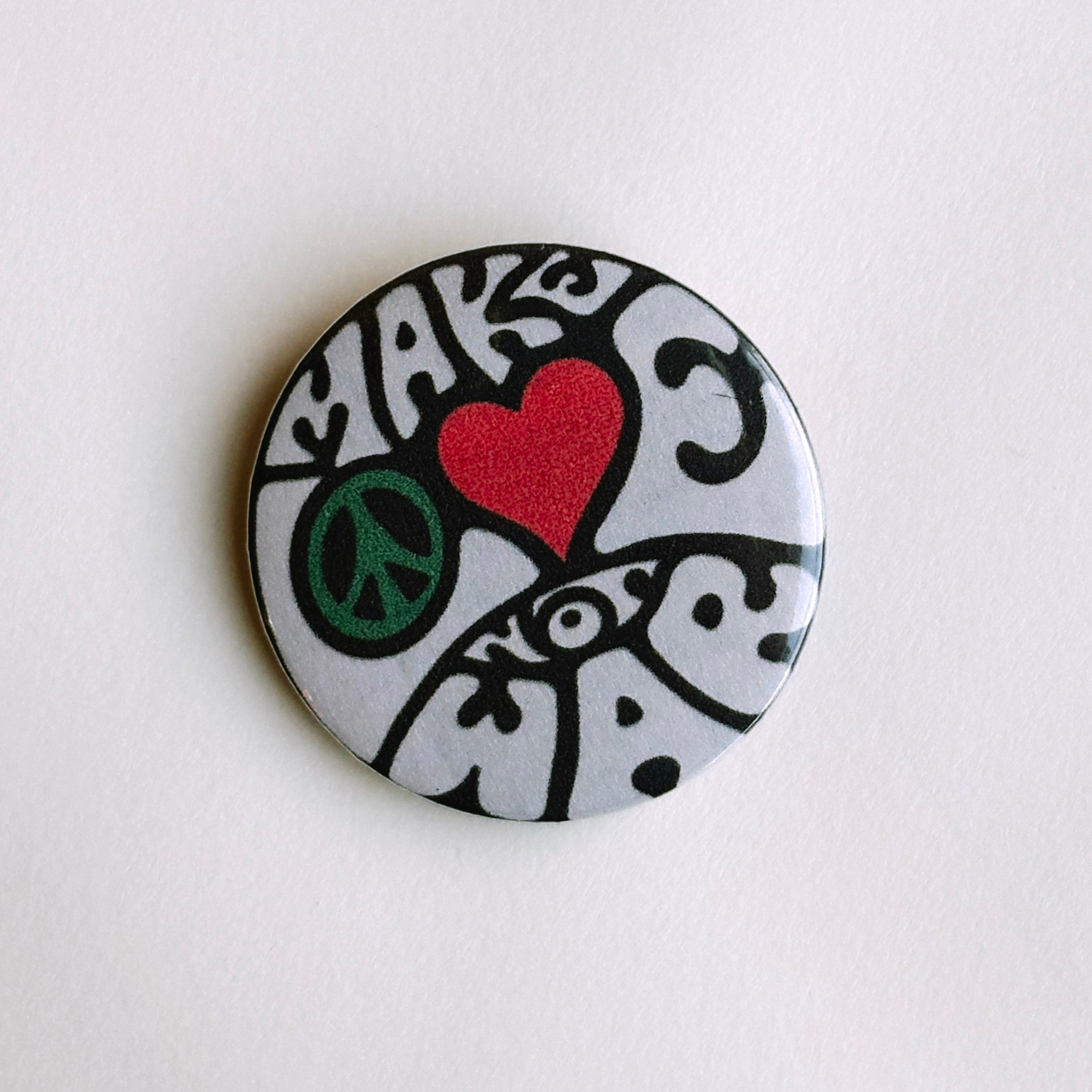Make Love Not War Button