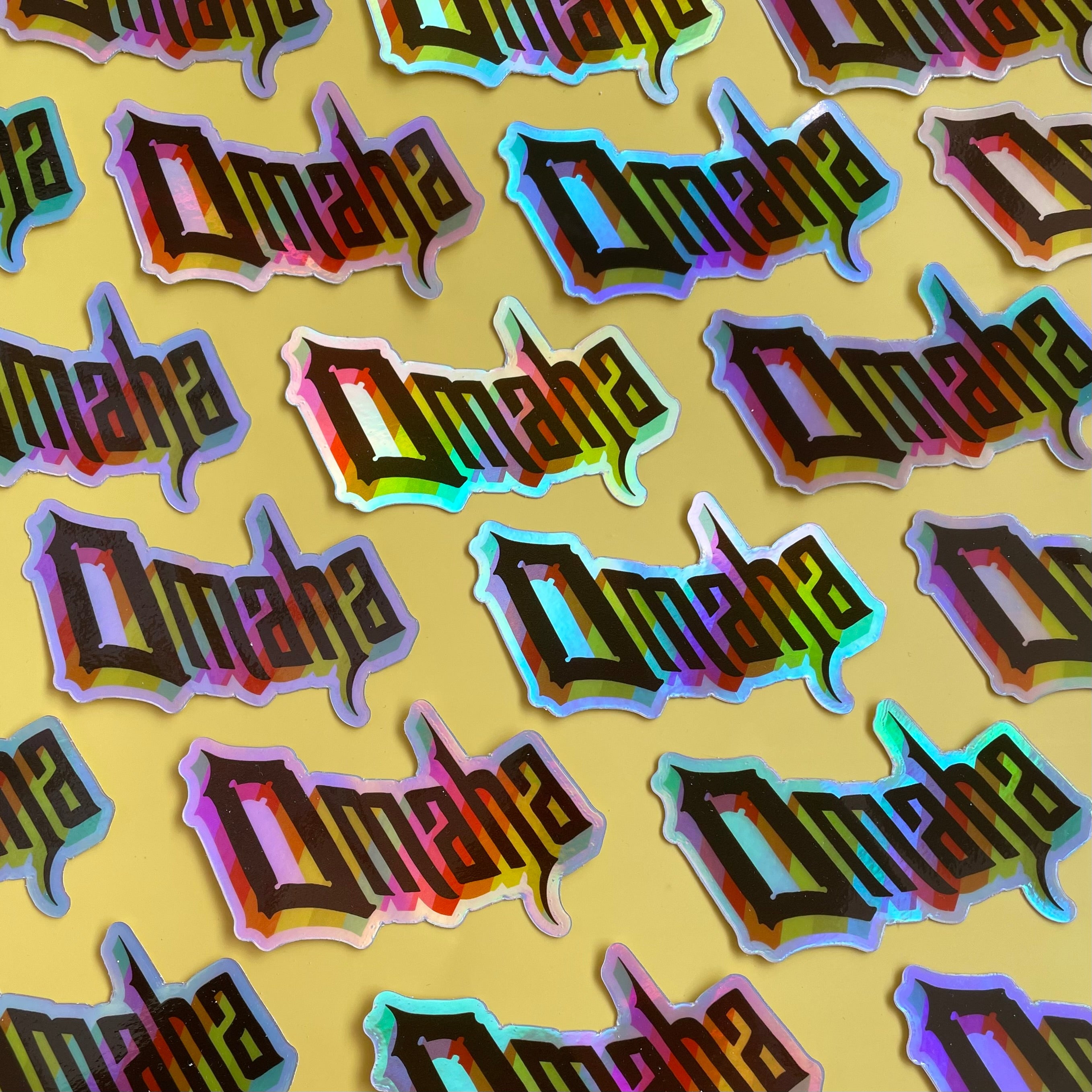 Omaha Holographic Sticker
