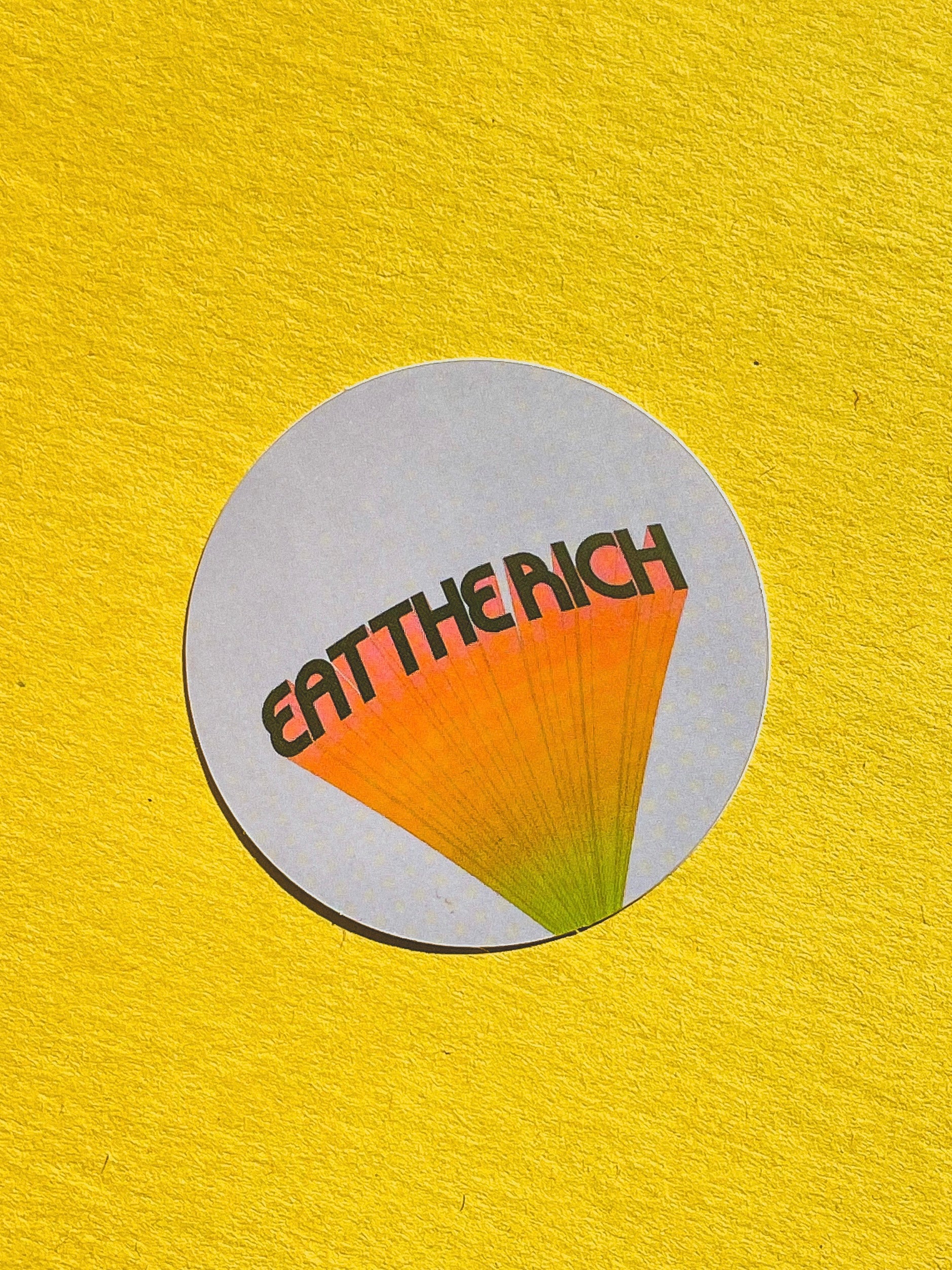 Eat the Rich Retro Sticker