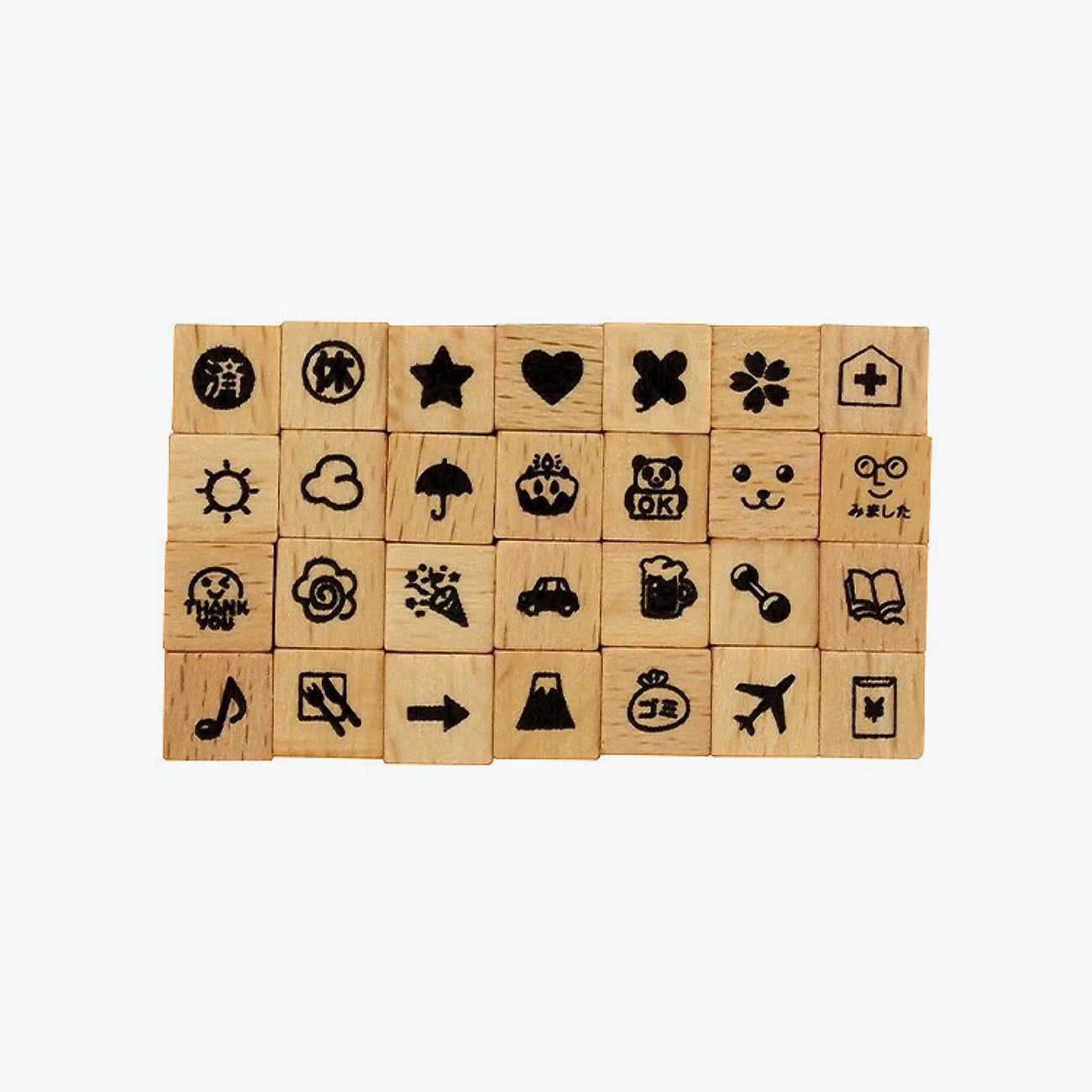 Symbols Mini Rubber Stamp Set