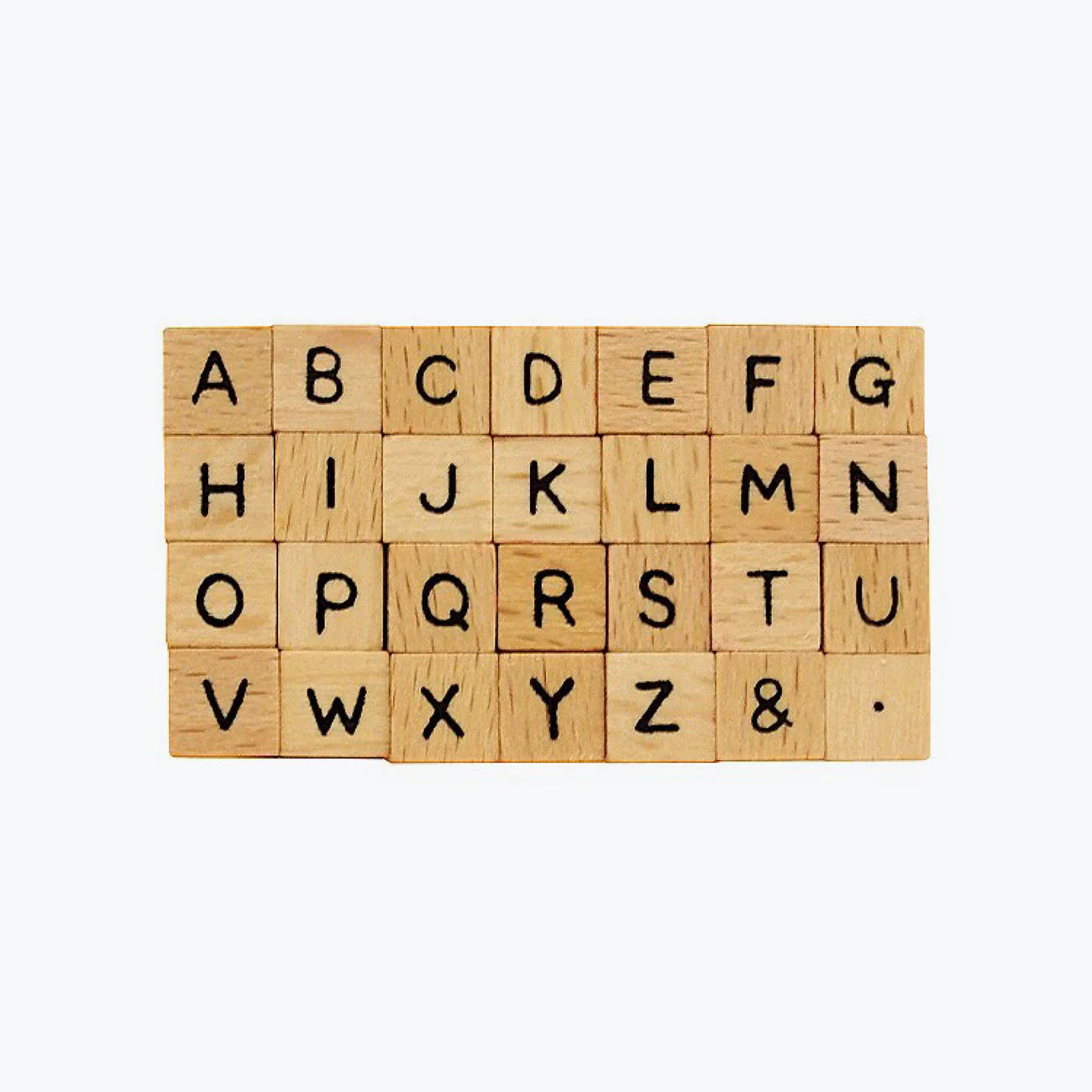 Alphabet Mini Rubber Stamp Set