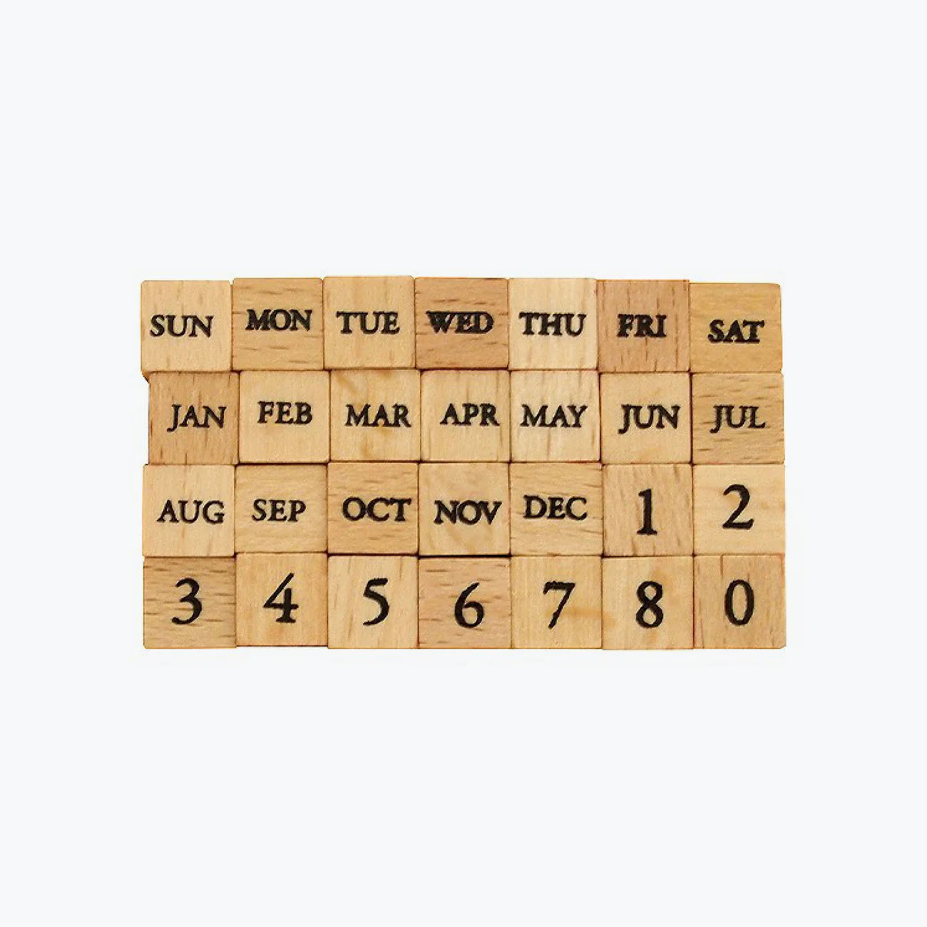 Dates Mini Rubber Stamp Set