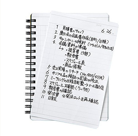 Mnemosyne A6 Daily Spiral 197 Notebook