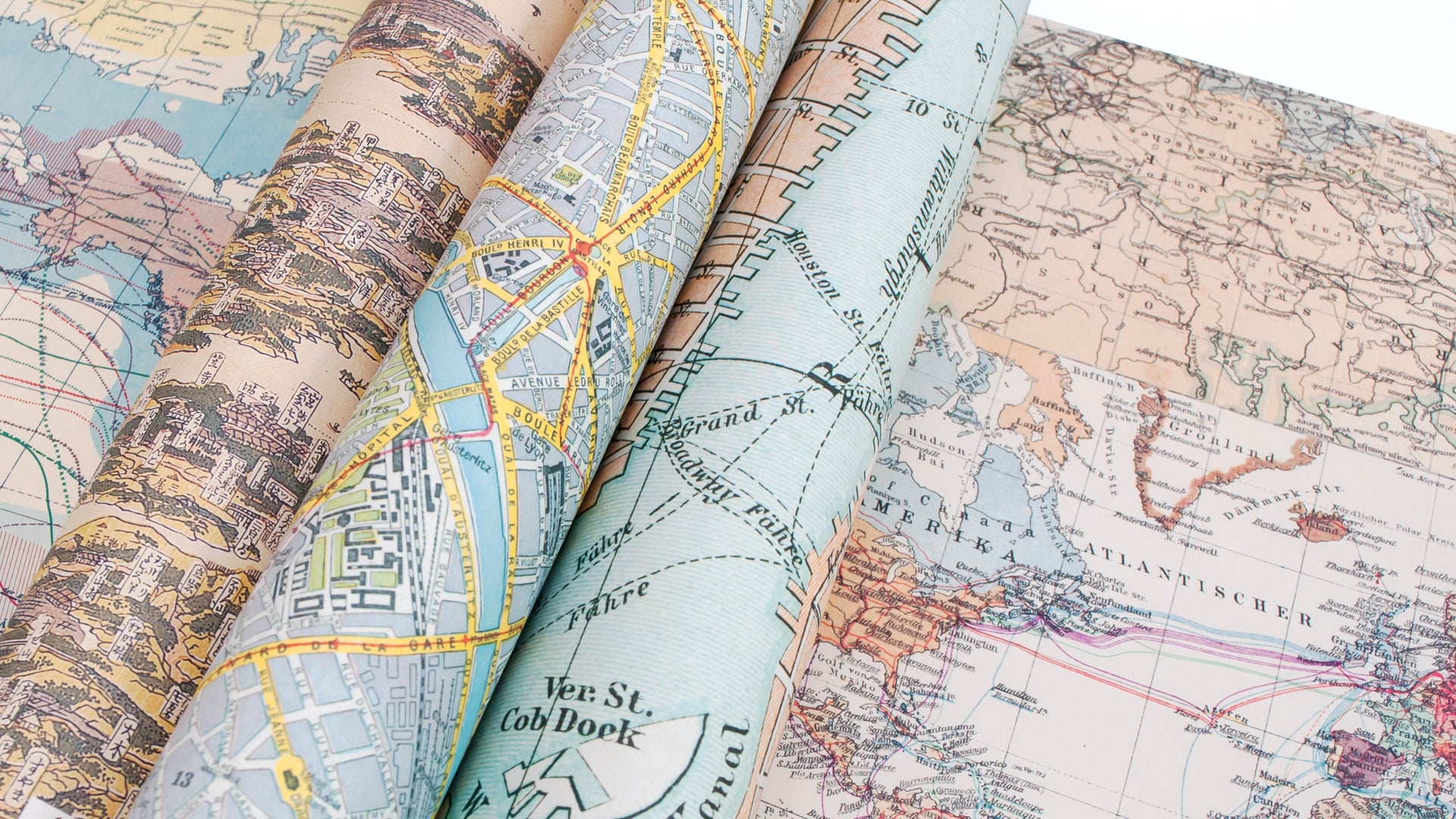 Gift Wrap and Creative Paper Book / Maps