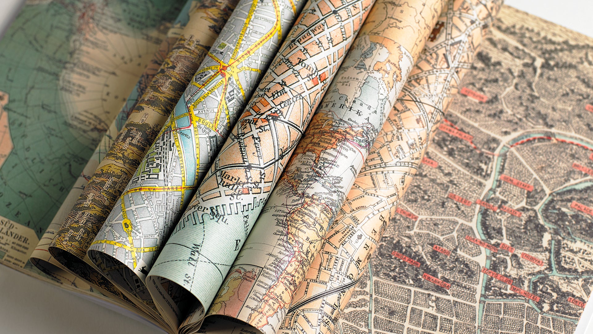 Gift Wrap and Creative Paper Book / Maps