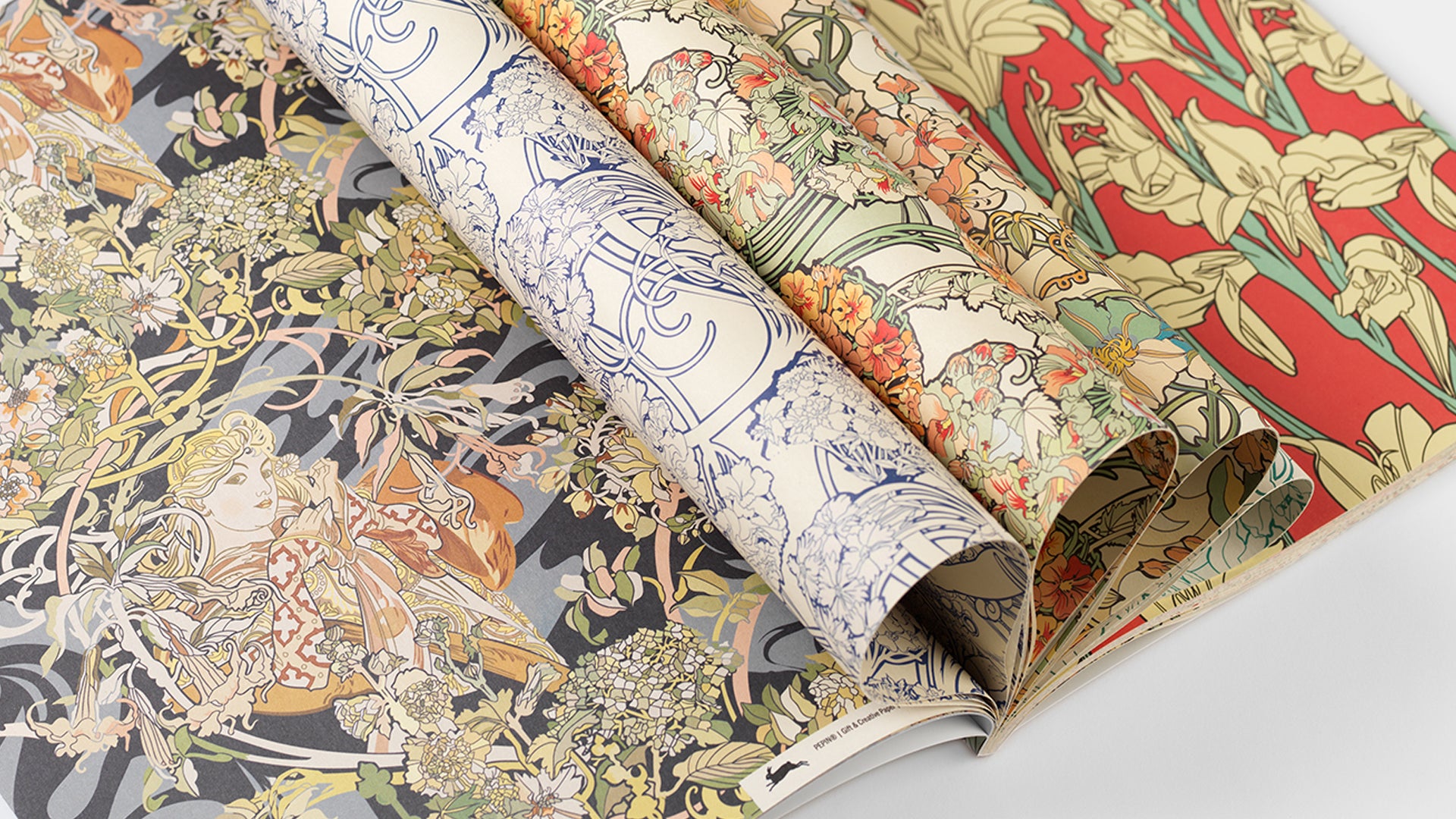 Gift Wrap and Creative Paper Book / Alphonse Mucha