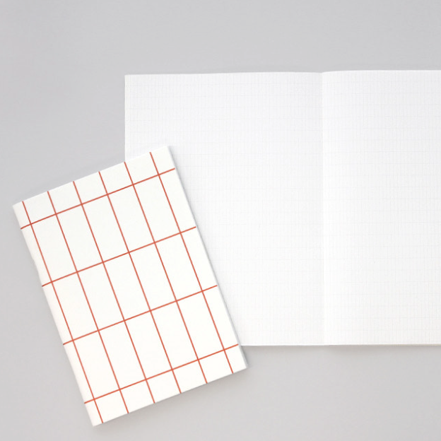 A5 Grid Notebook / Red