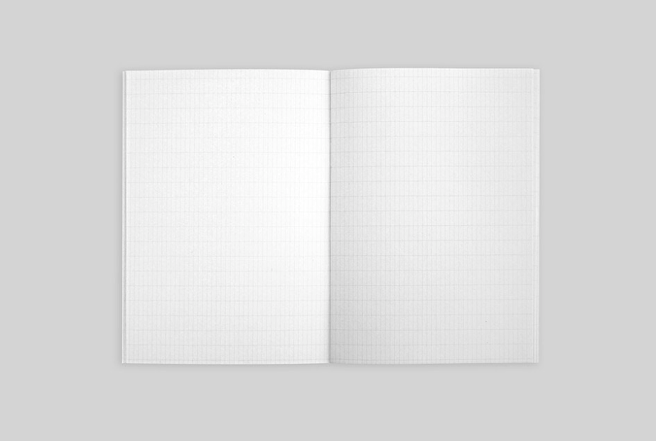 B6 Grid Notebook / Red