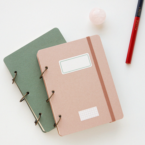 Small Open Book Diary / Sand Beige