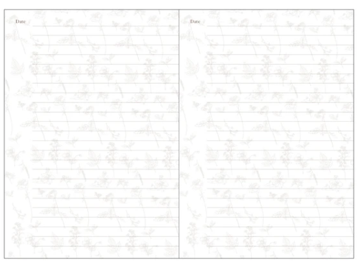 Daigo Easy Journal / Hibiya Kadan / Floral Journal / B6 Green