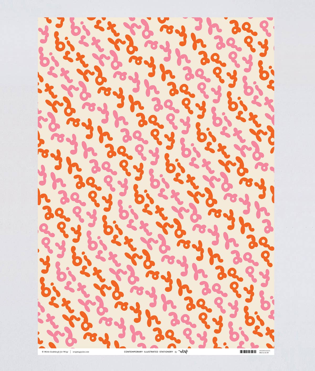 Happy Birthday Bubble Writing Gift Wrap