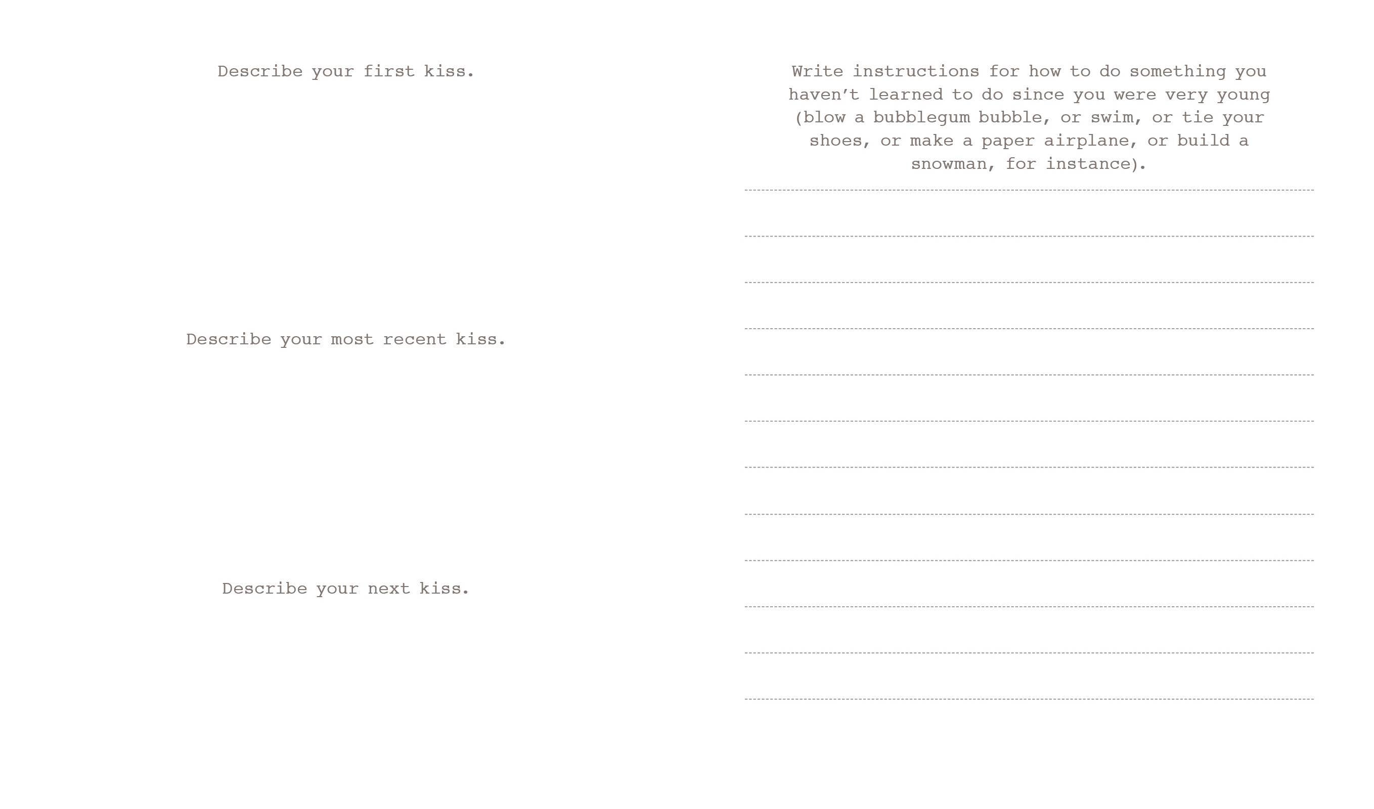 642 Tiny Things to Write About Book