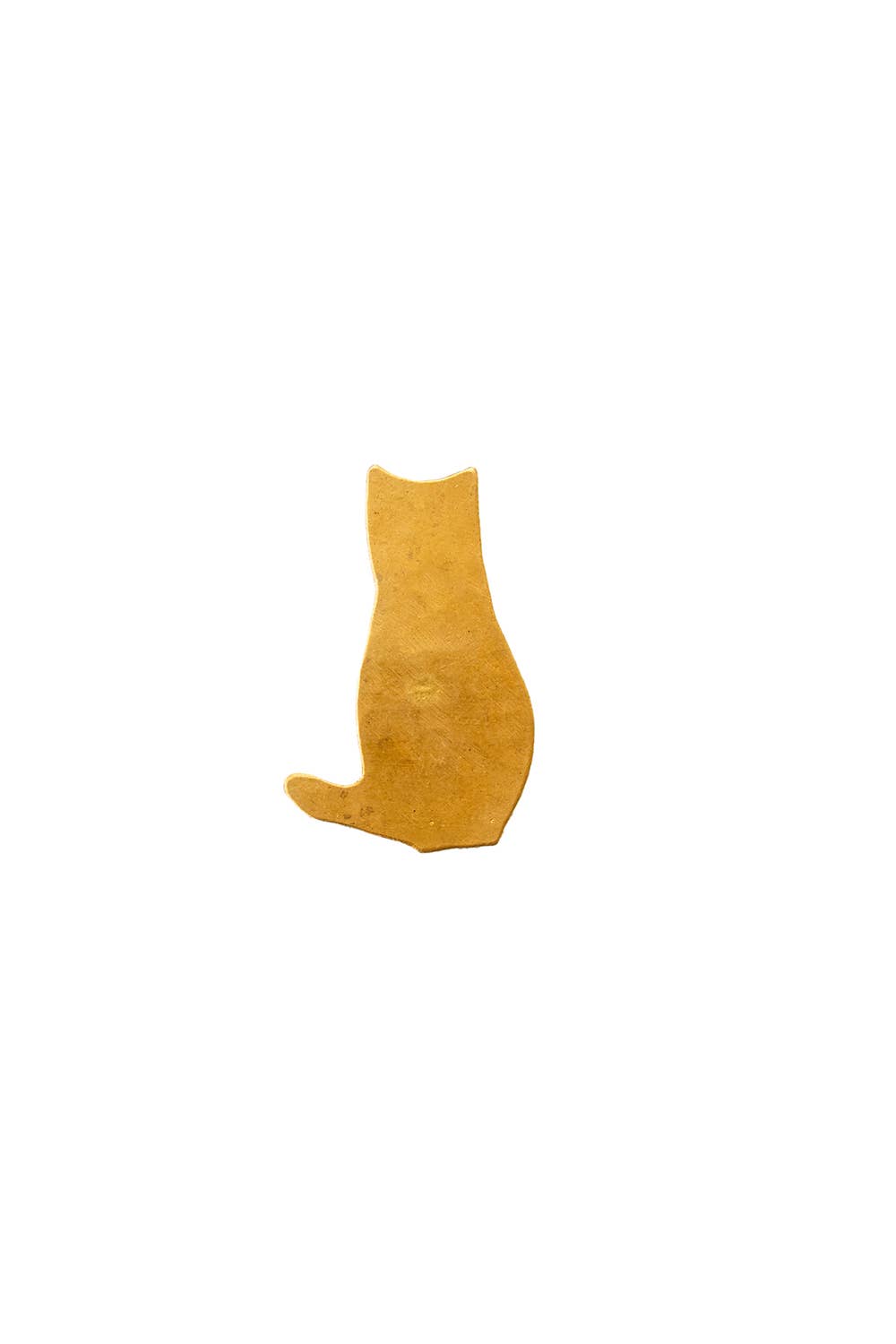 Brass Cat Brooch