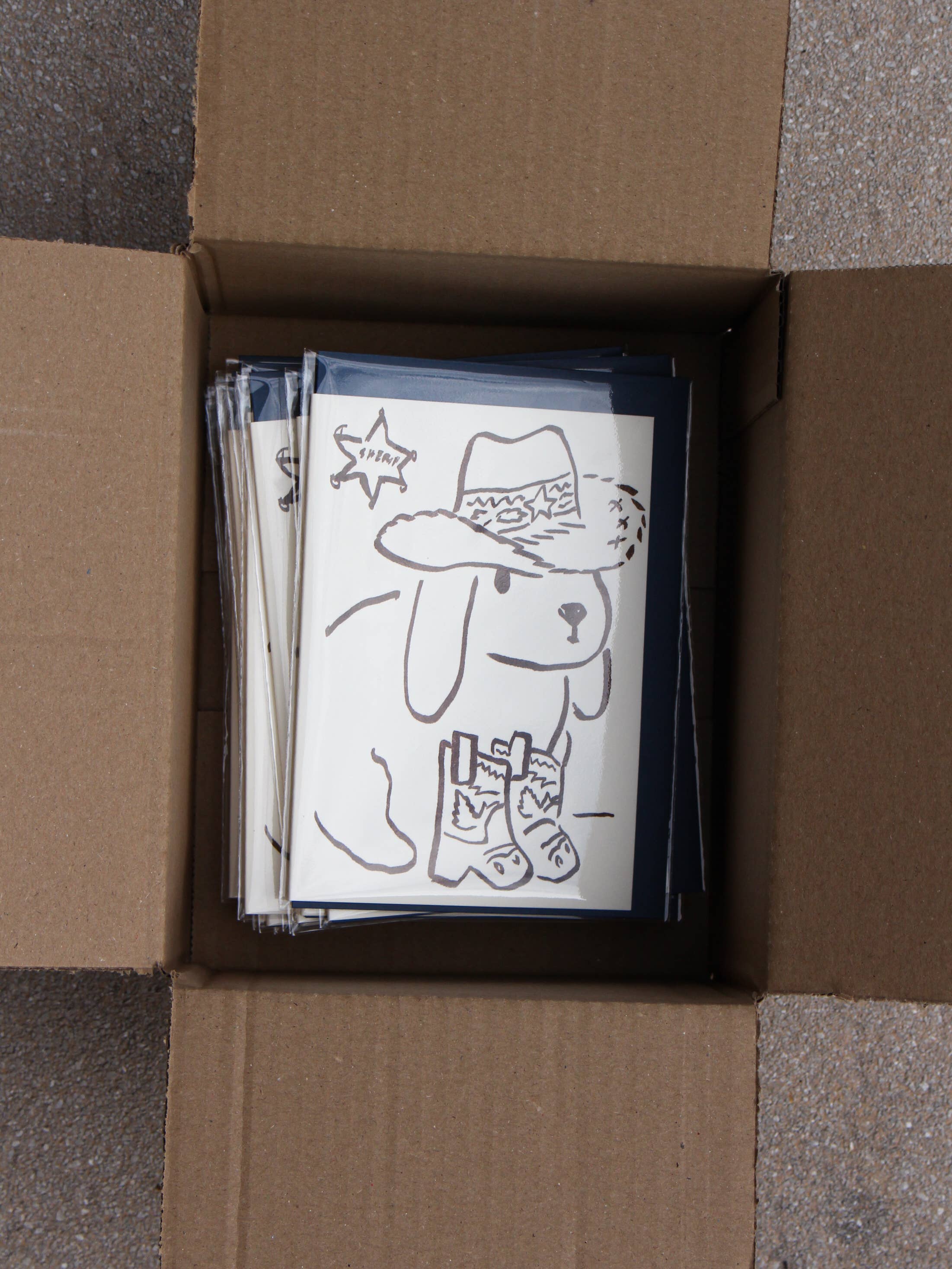 Sheriff Bunny Birthday Card