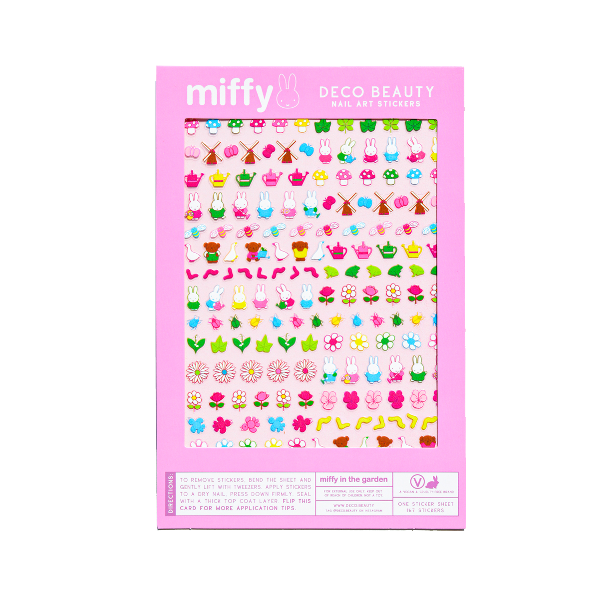 Nail Art Stickers - MIFFY IN THE GARDEN