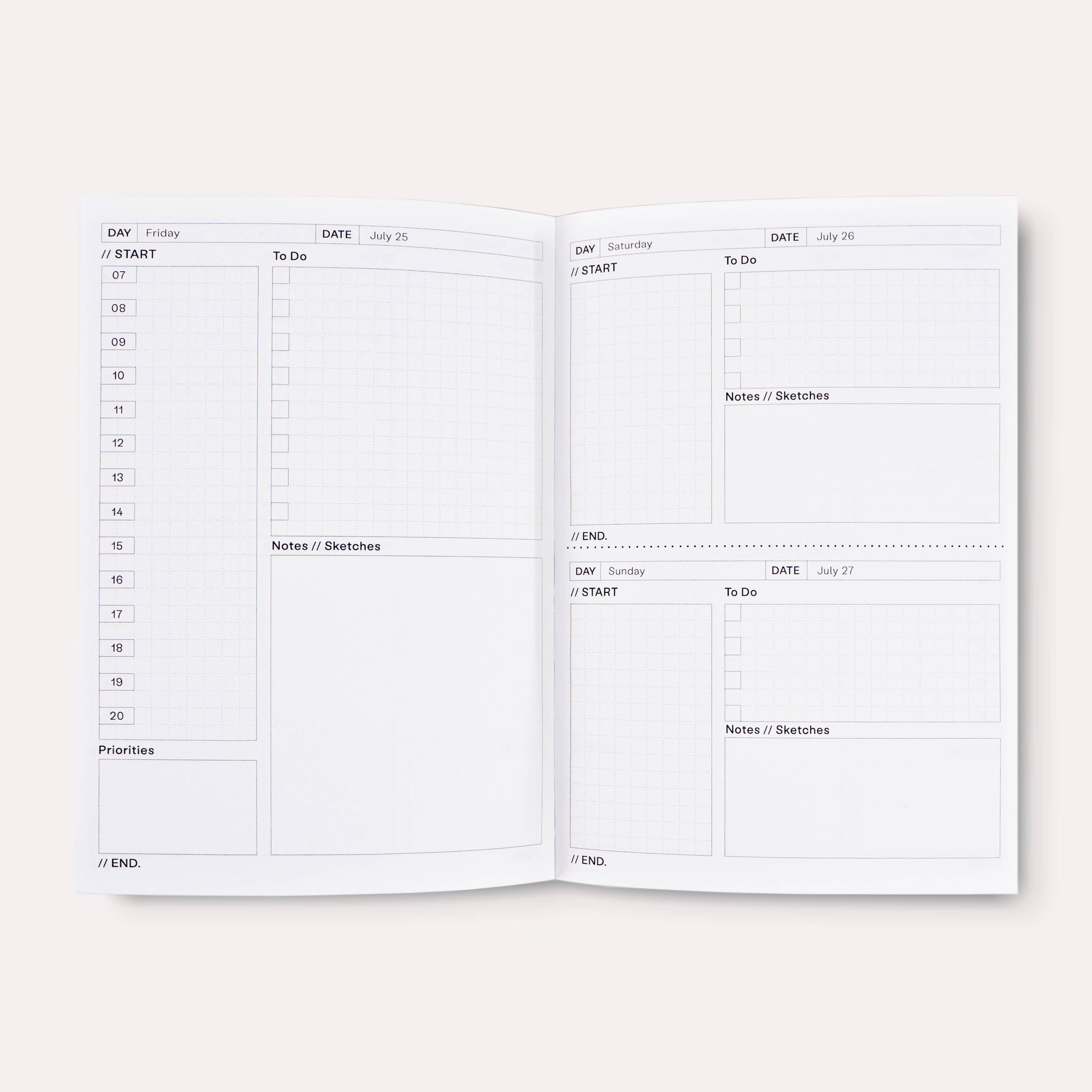 Palermo Undated Daily Planner Book