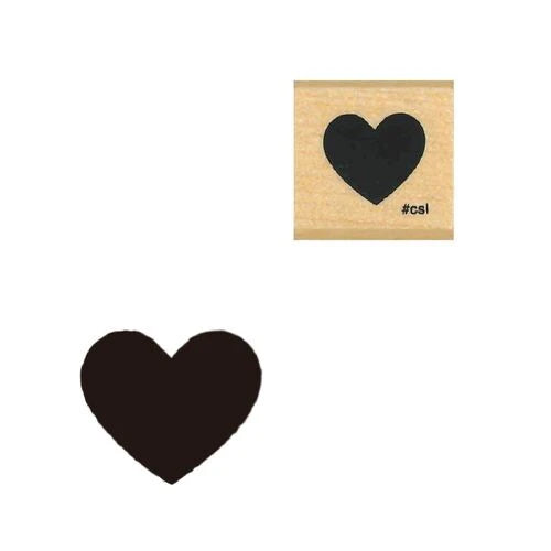 Heart Mini Rubber Stamp