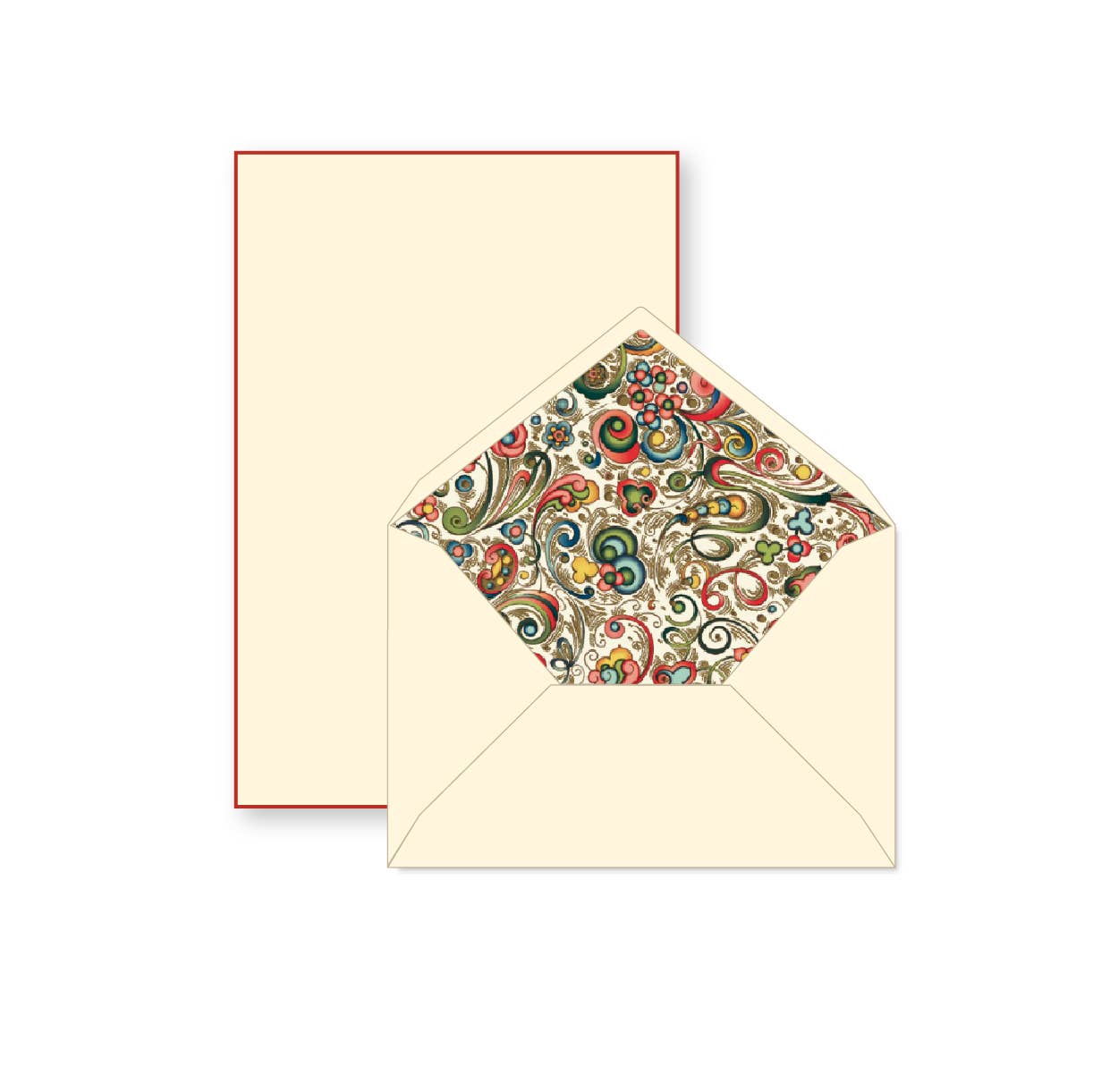 Rossi 1931 100% Cotton Bordered Writing Sheets Letter Set