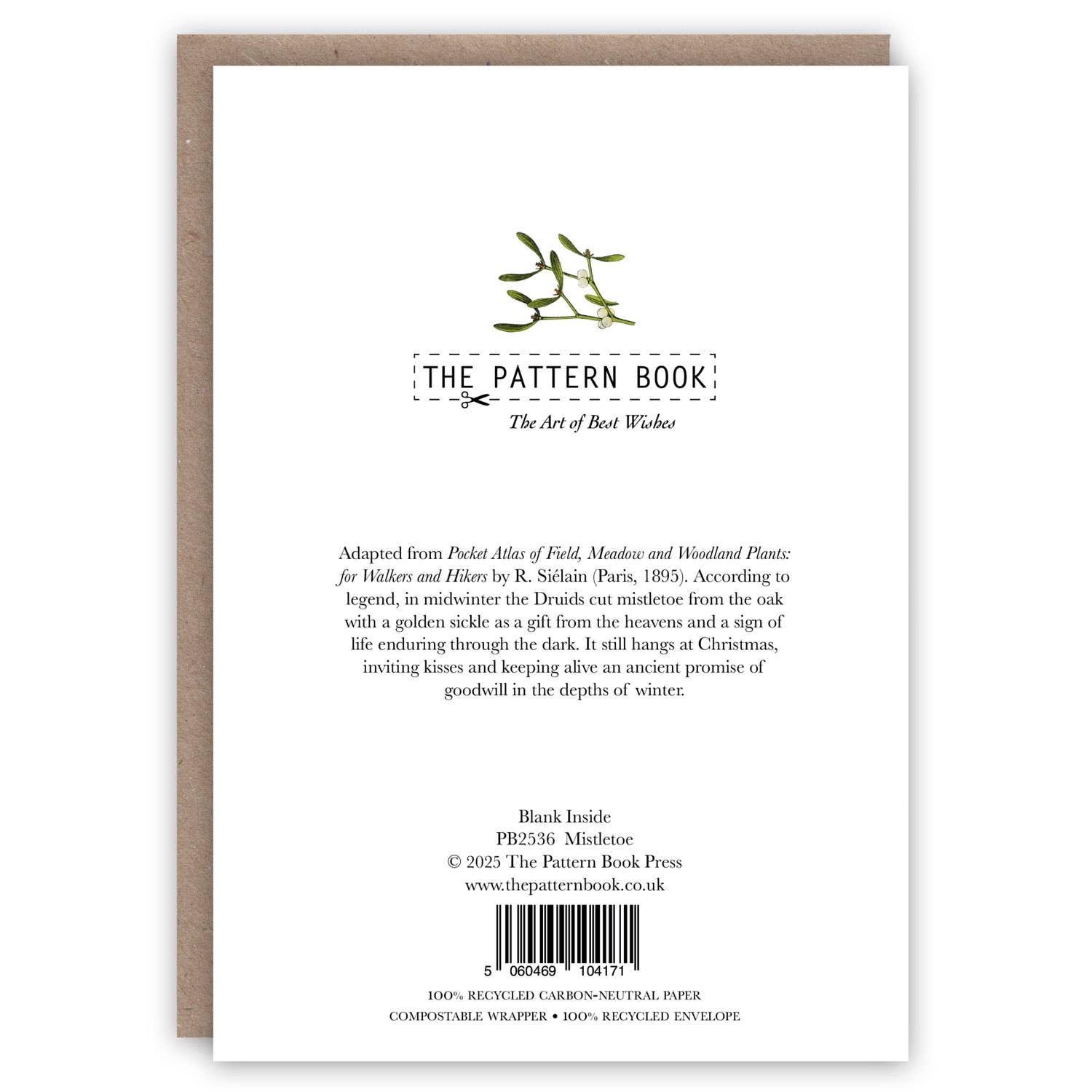 Mistletoe holiday card