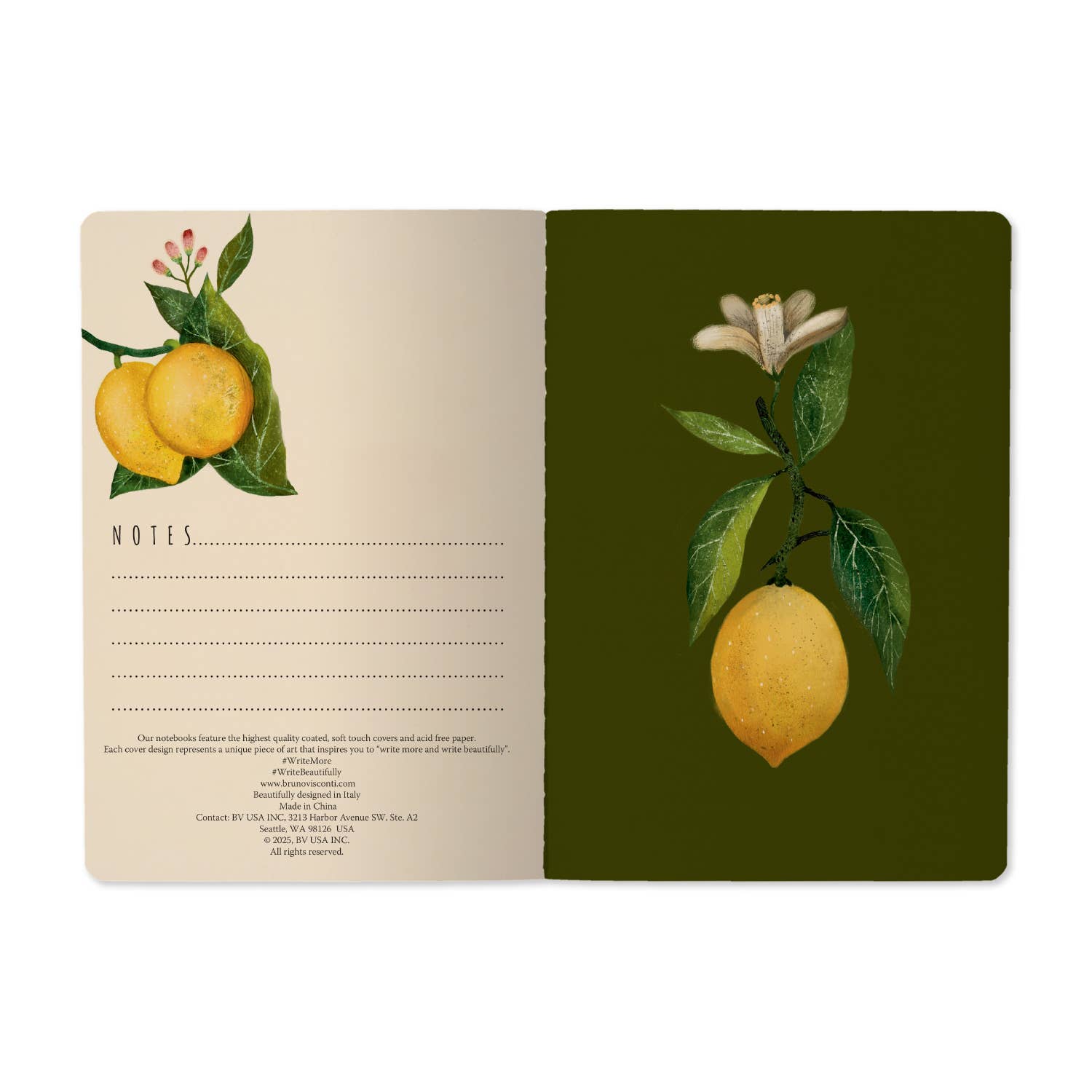 Lemons A5 Softcover Notebook