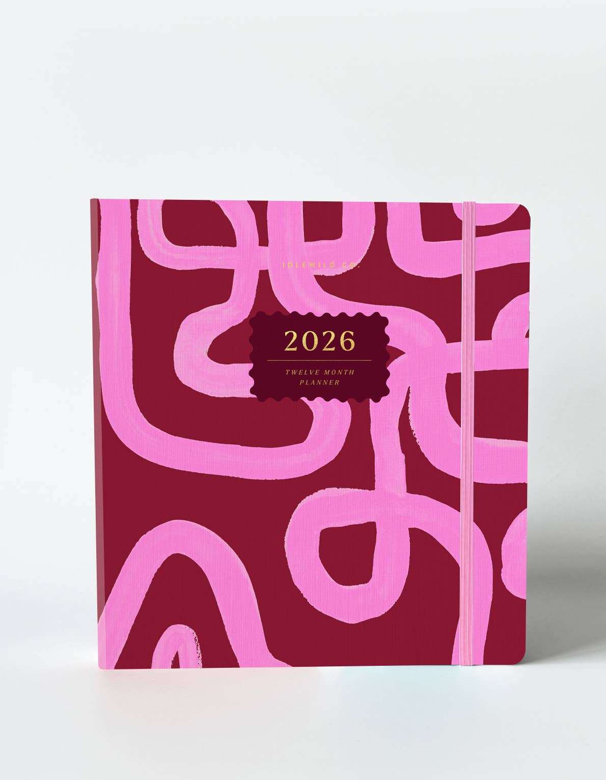 2026 Hardcover Planner / Magenta Squiggle