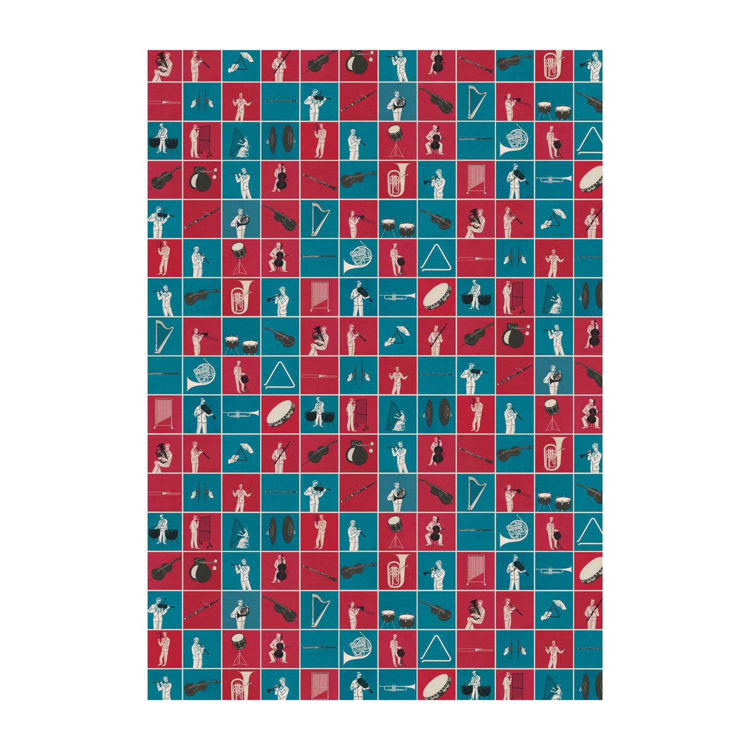 Musical Instruments gift wrap
