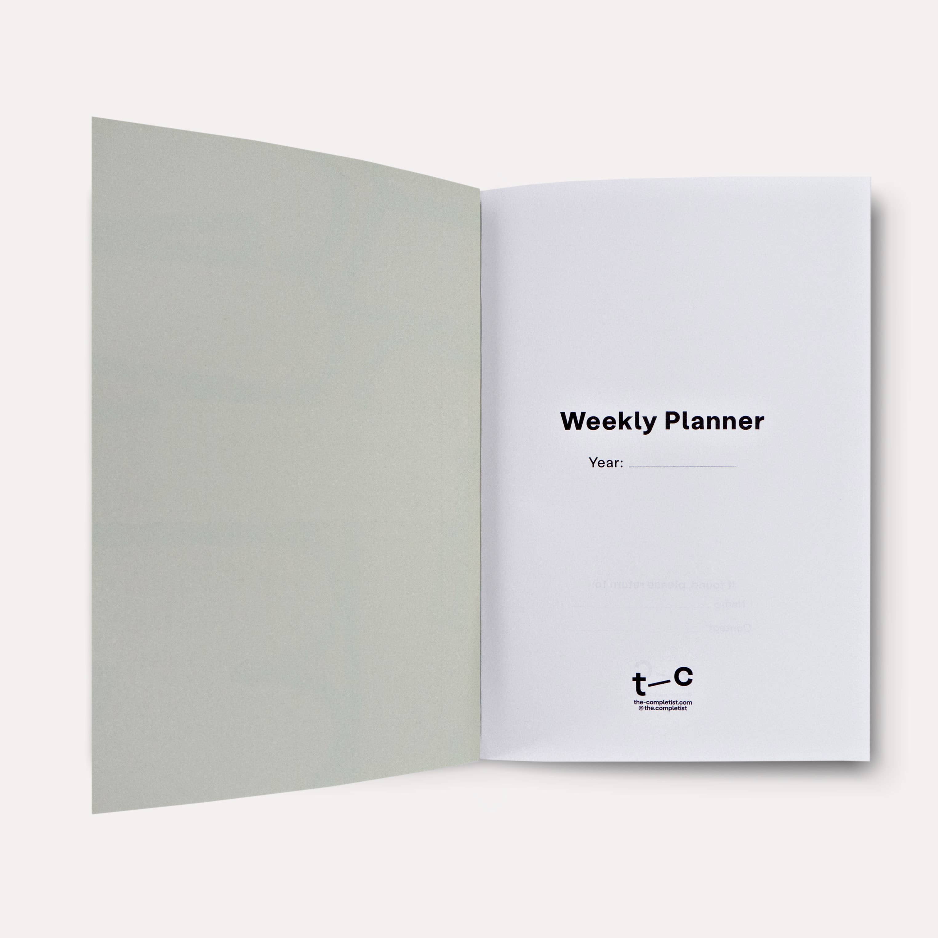 Hinoki Undated Weekly Planner Book