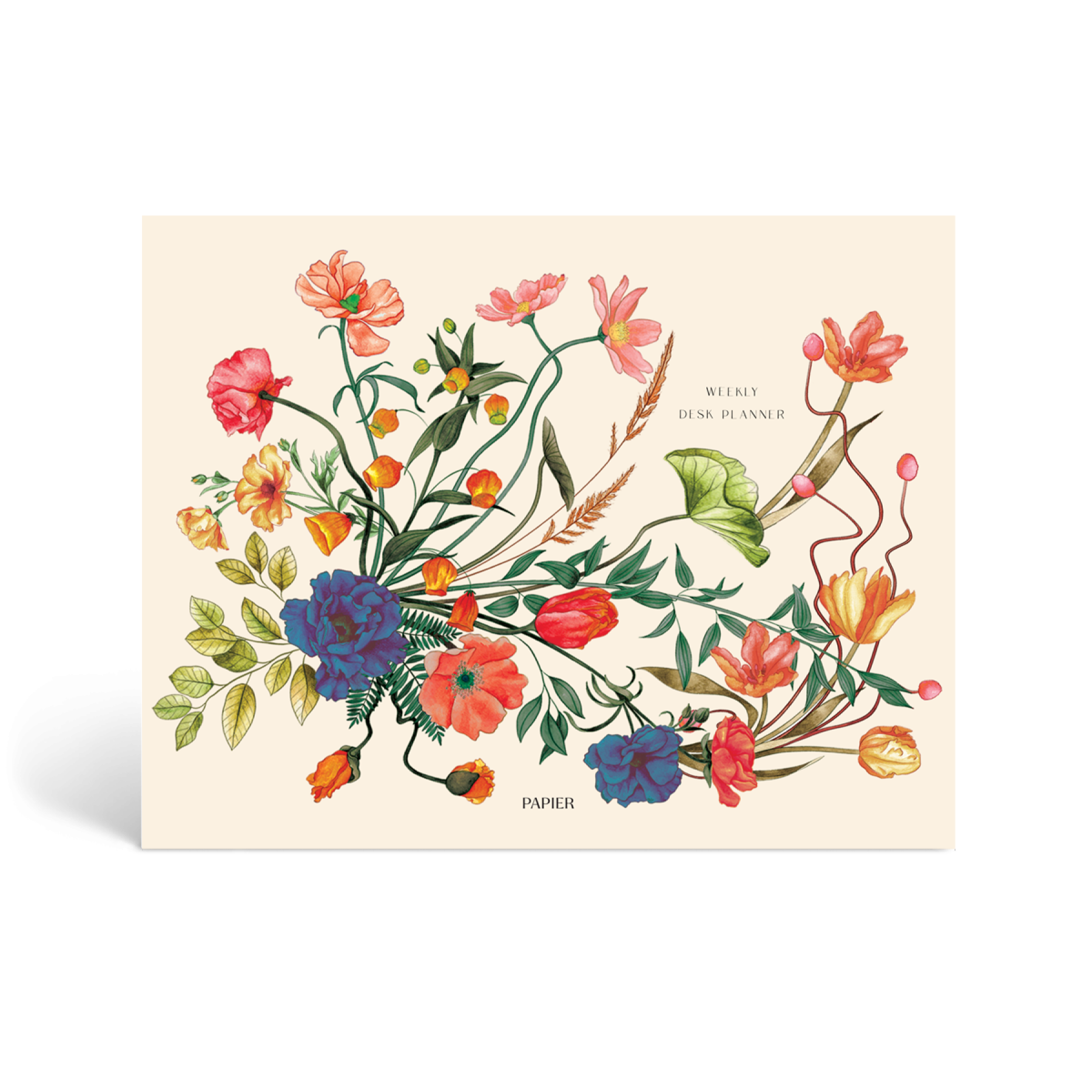 Wild Arrangement Undated Weekly Desk Planner