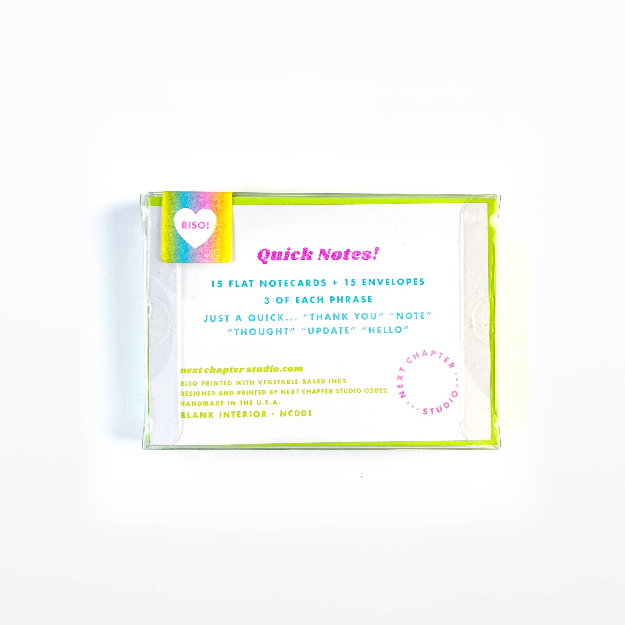 Quick Notes Riso Flat Notecards